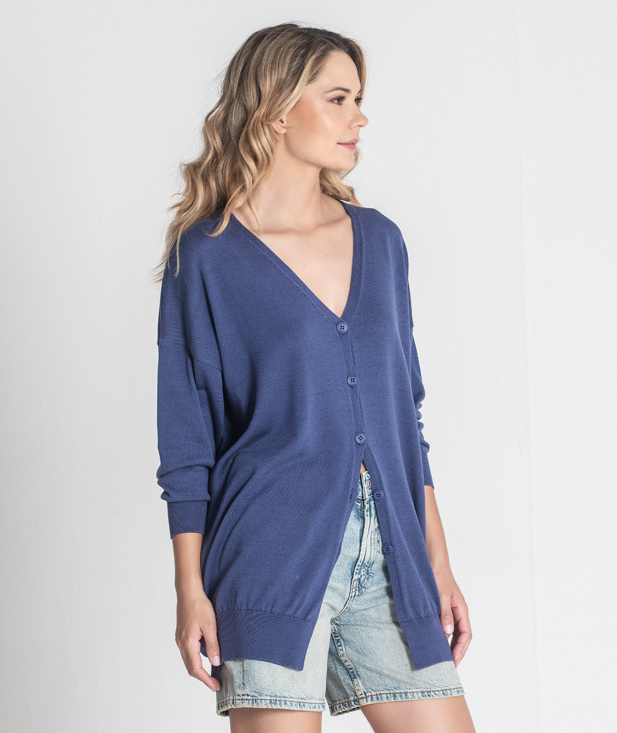 Casaco oversize com botões 3429