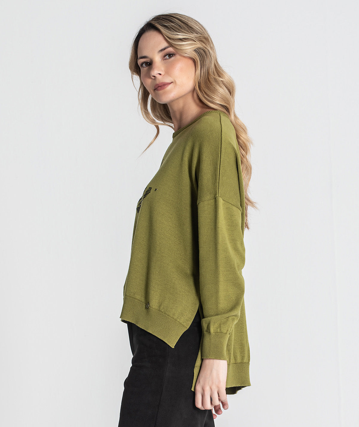 Camisola oversize com estrela 3436