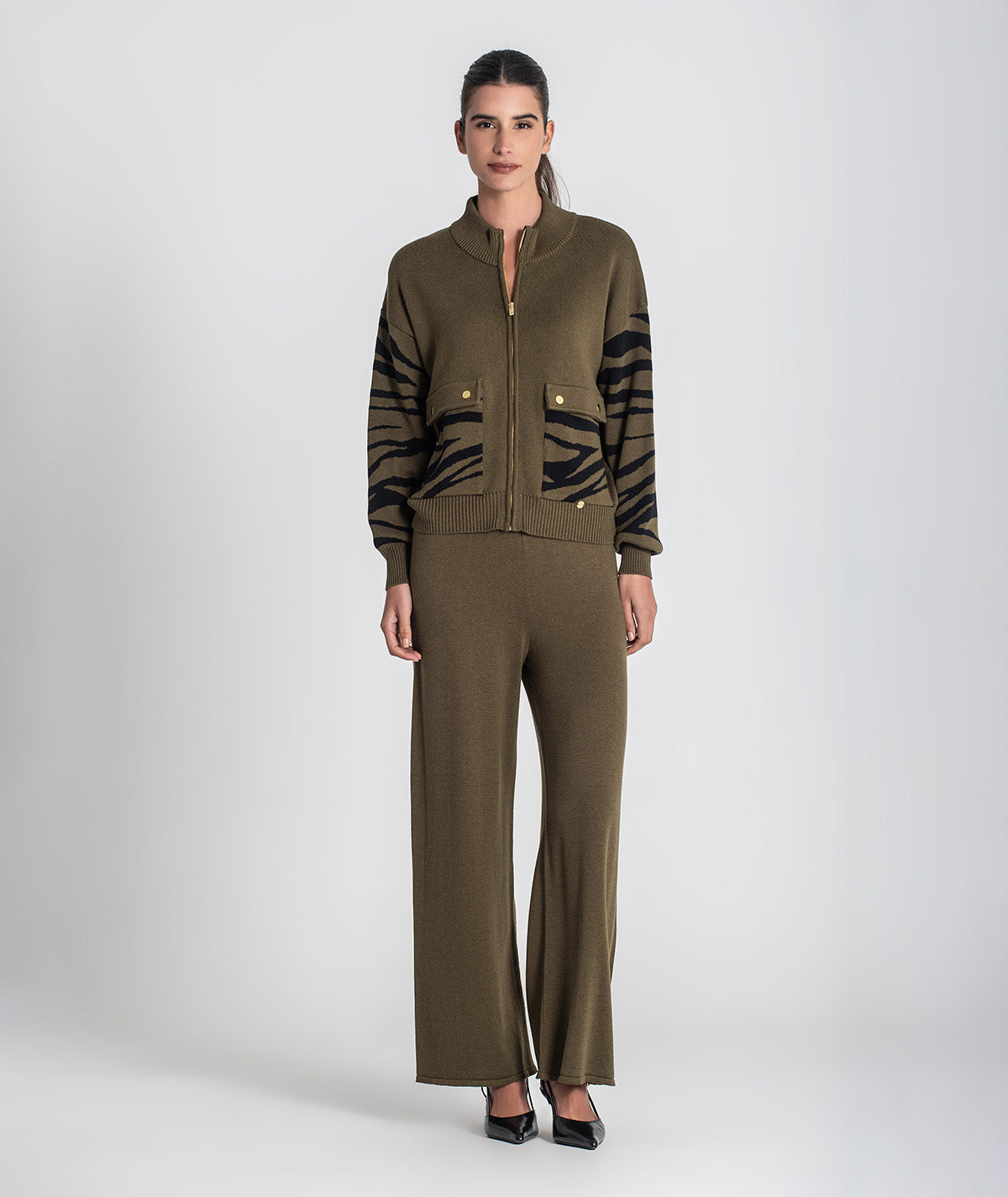 Casaco com animal print 3437