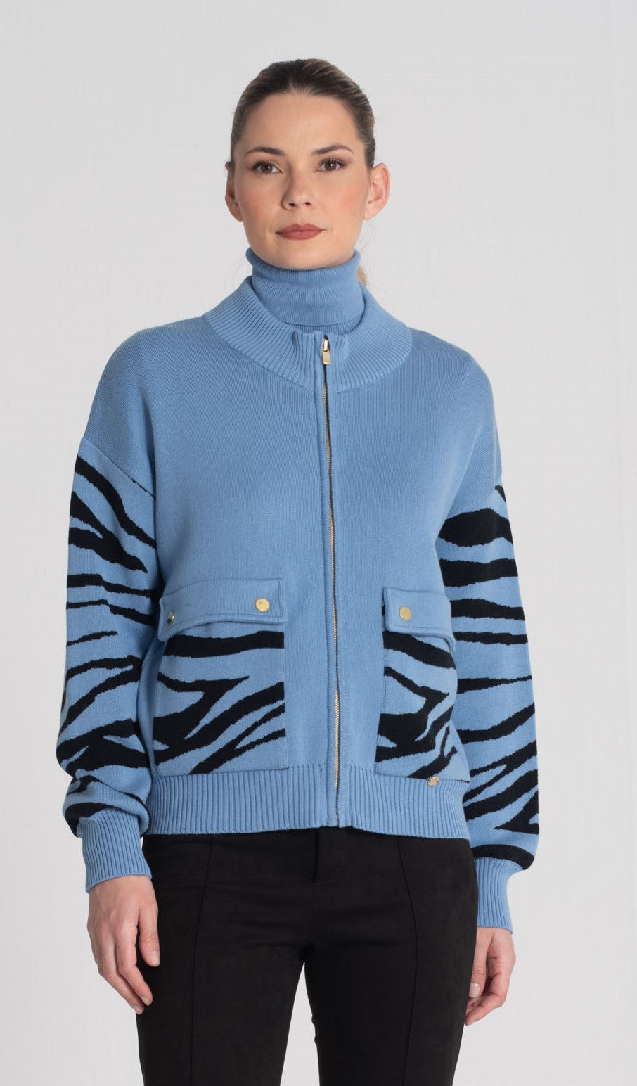 Casaco com animal print 3437