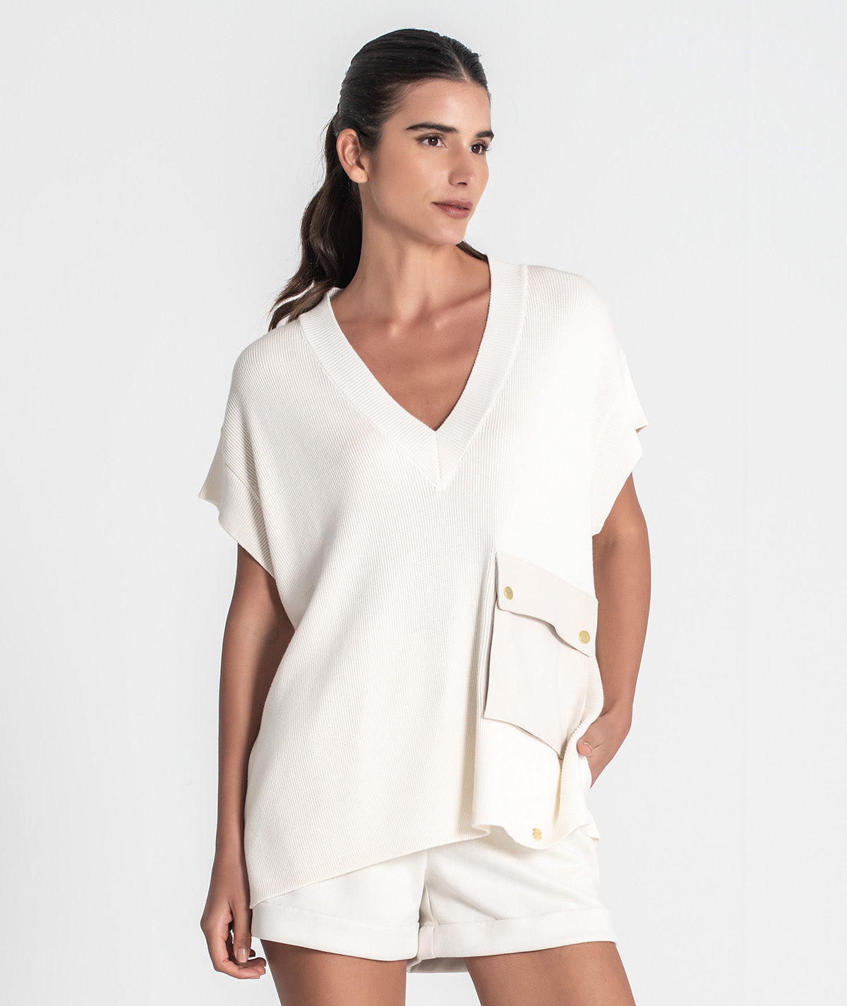 Colete com bolso 3438