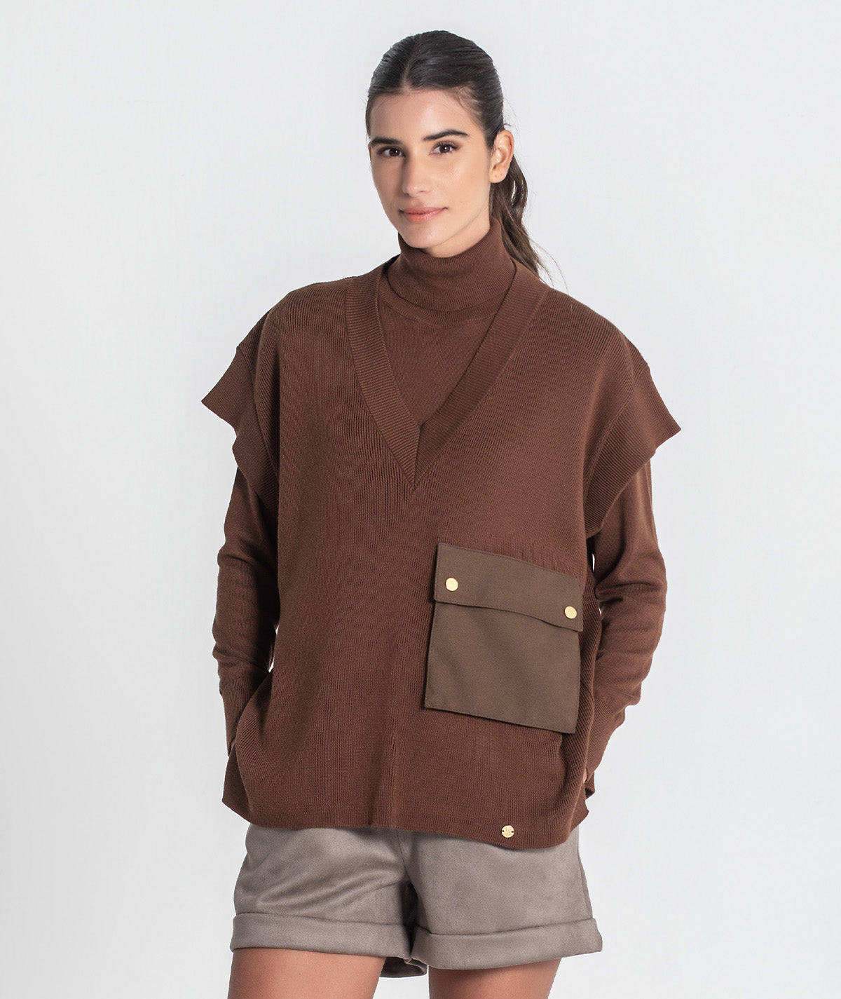 Colete com bolso 3438