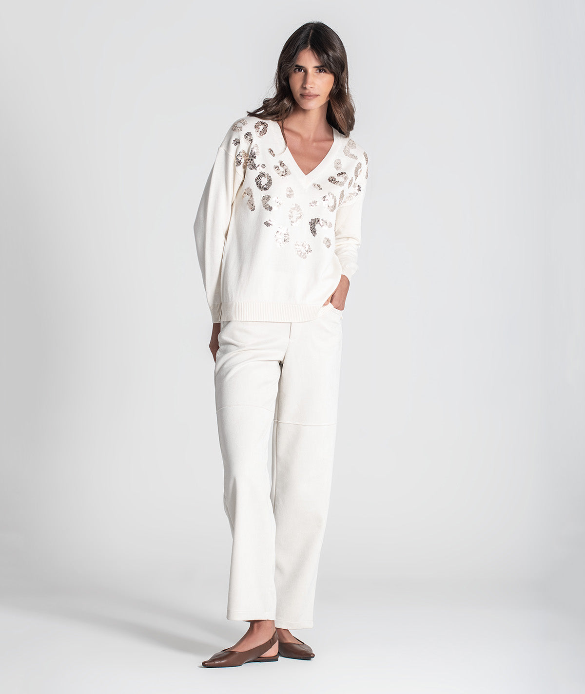 Camisola leopardo com lantejoulas 3441