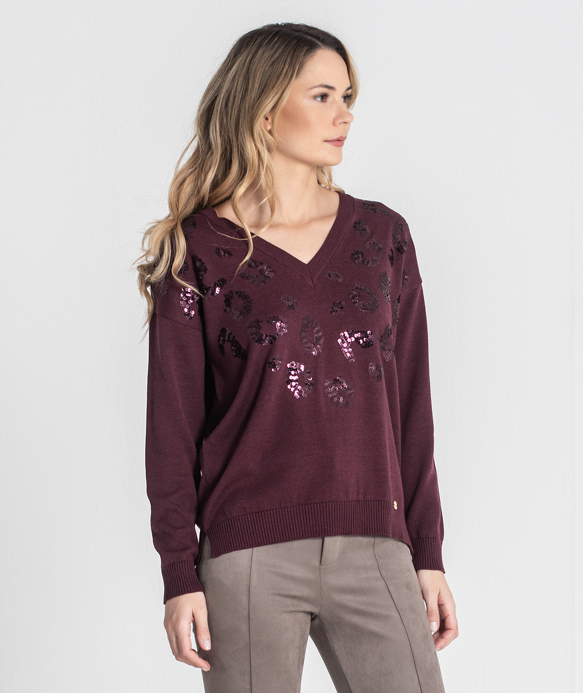 Camisola leopardo com lantejoulas 3441