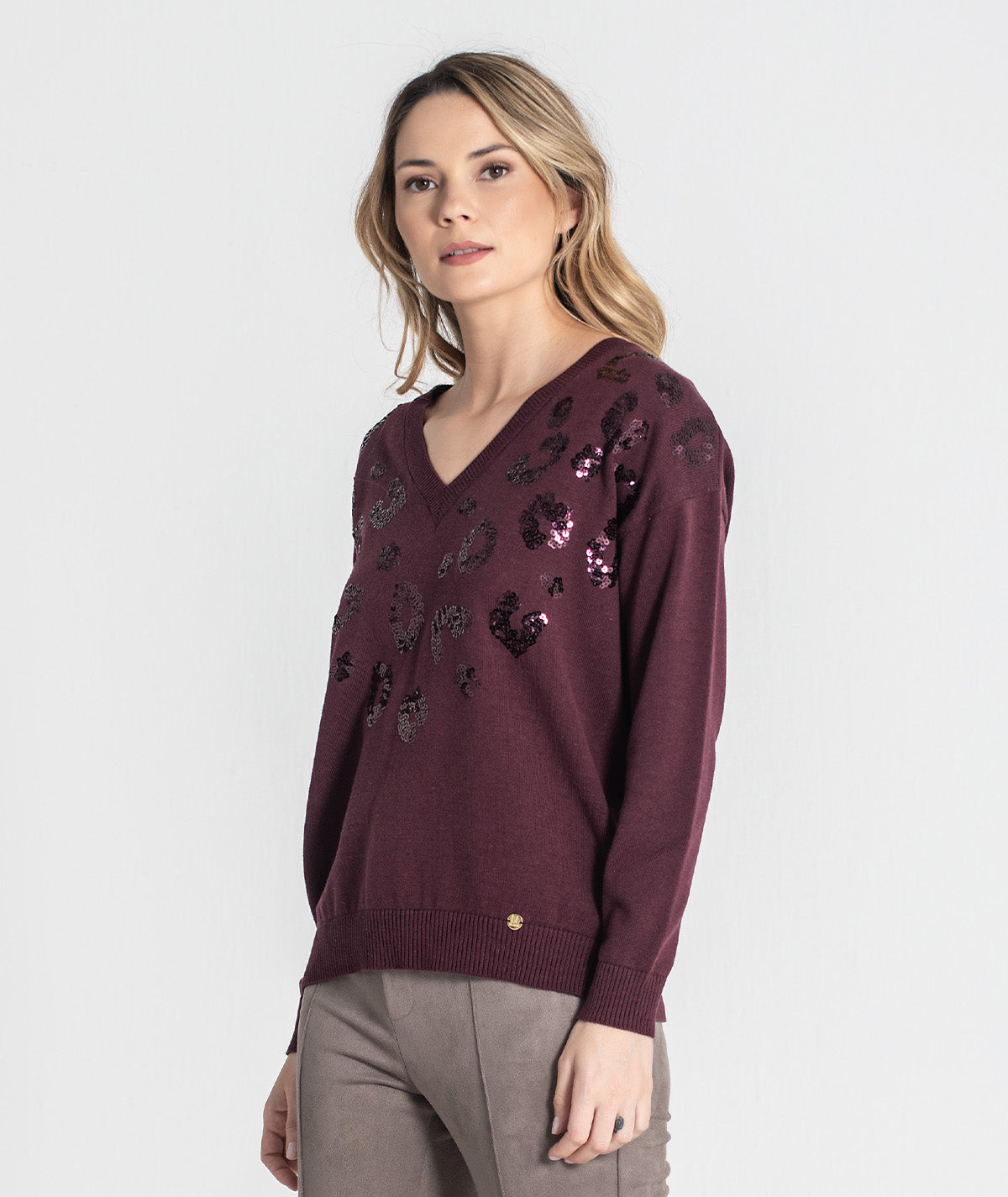 Camisola leopardo com lantejoulas 3441