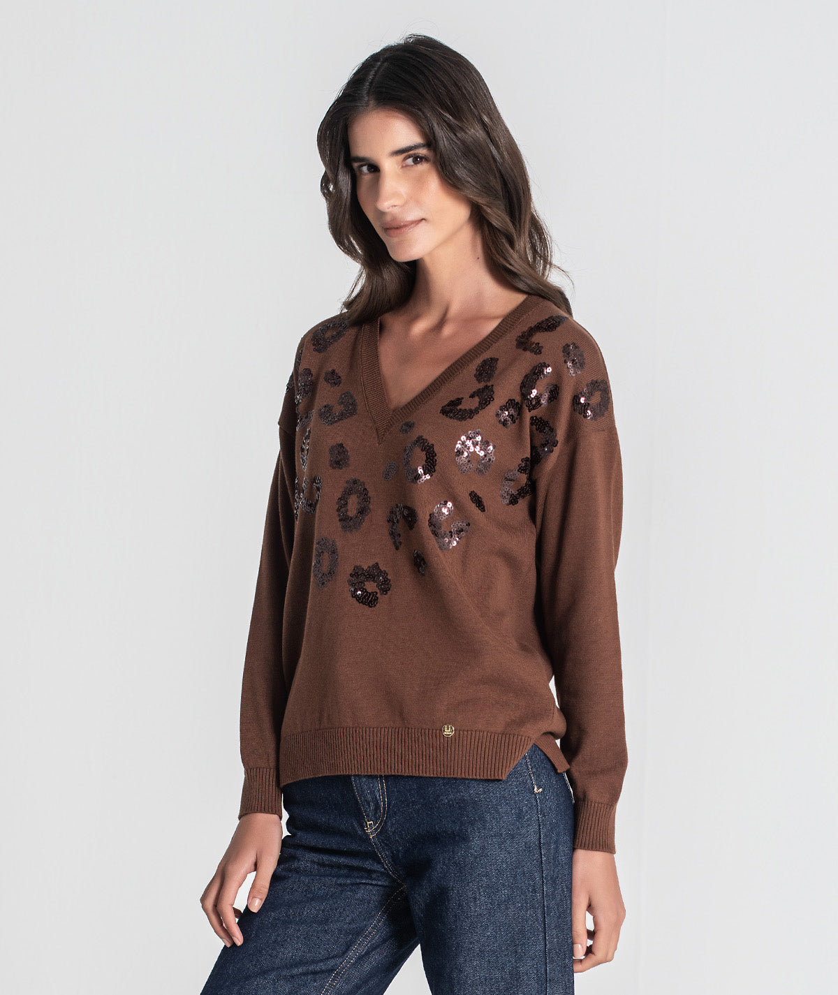 Camisola leopardo com lantejoulas 3441