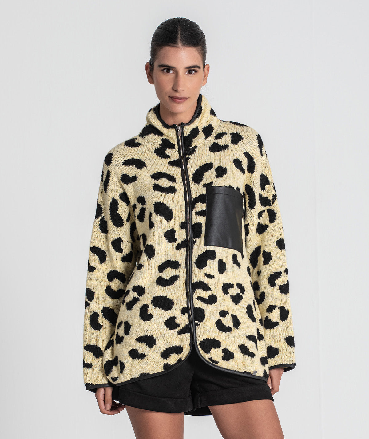 Casaco animal print 3443