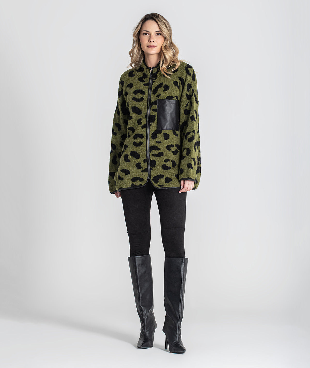 Casaco animal print 3443