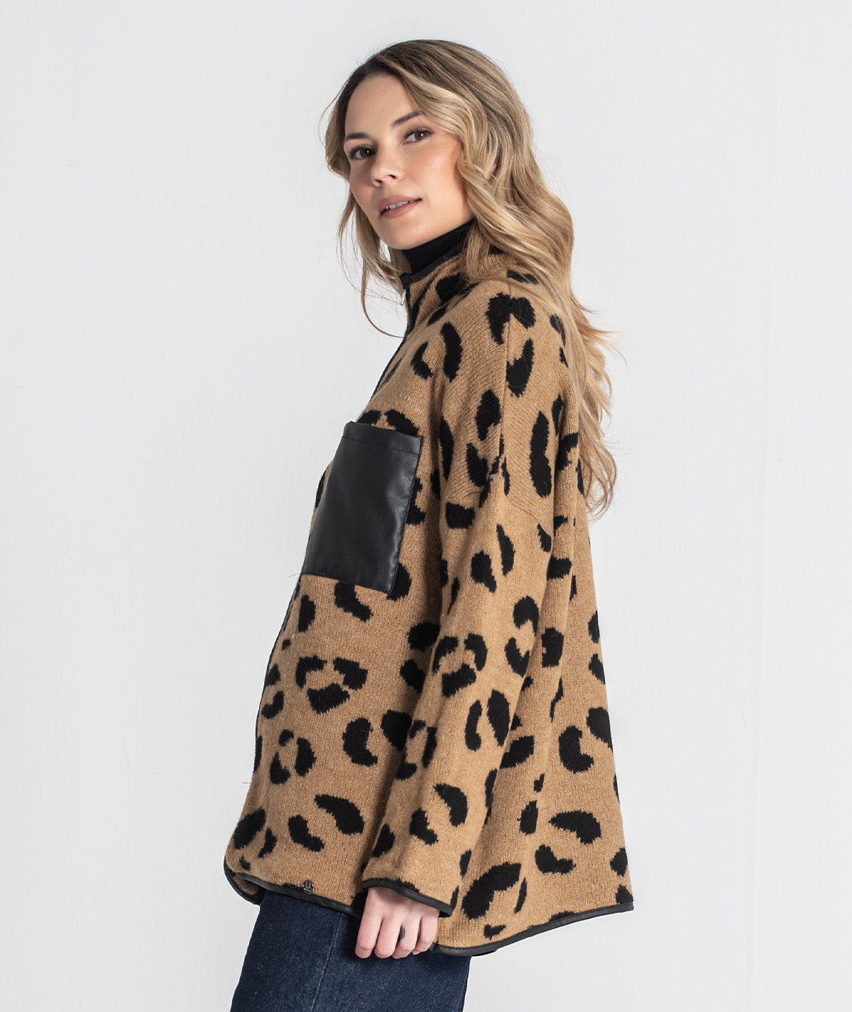 Casaco animal print 3443
