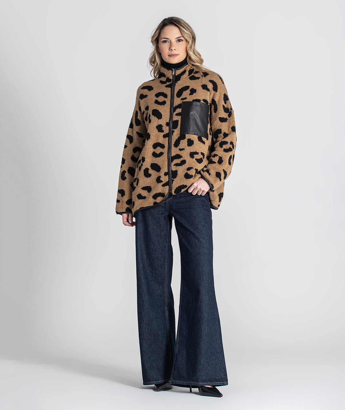 Casaco animal print 3443