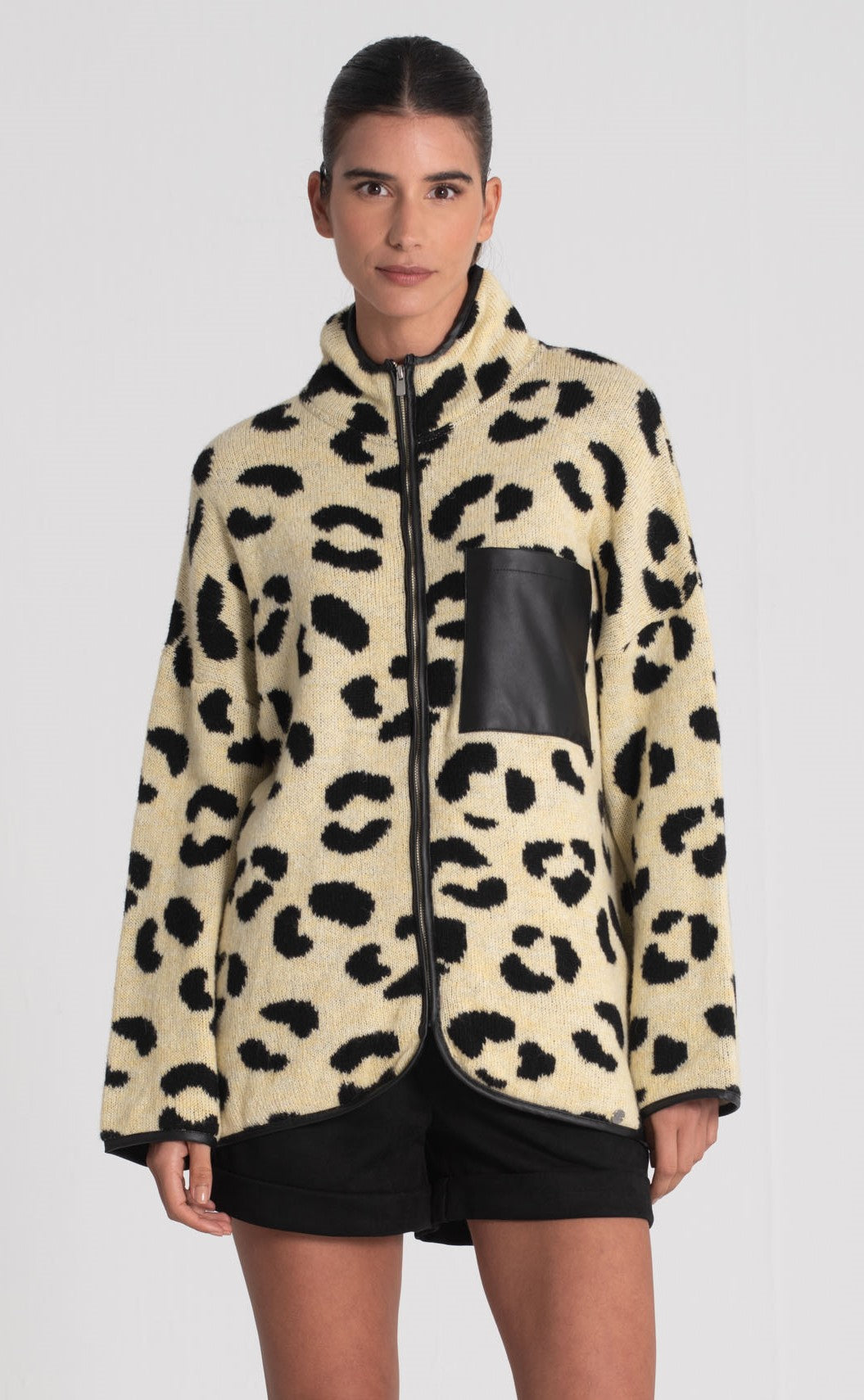 Casaco animal print 3443