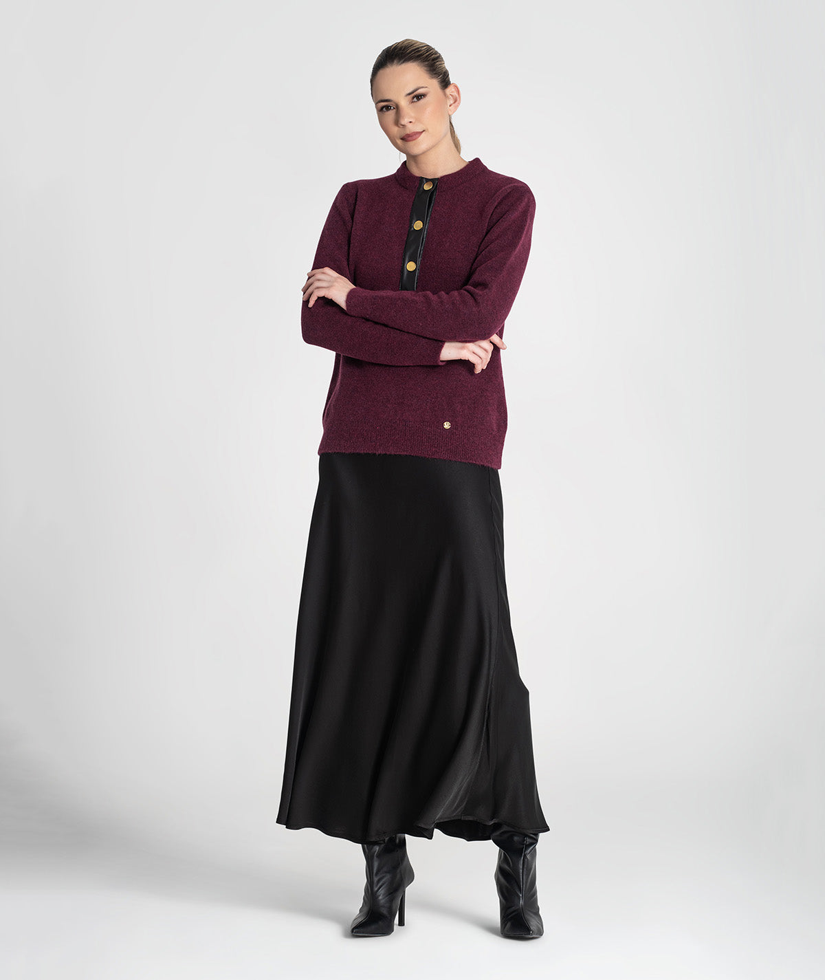 Camisola com aplicação e molas 3444