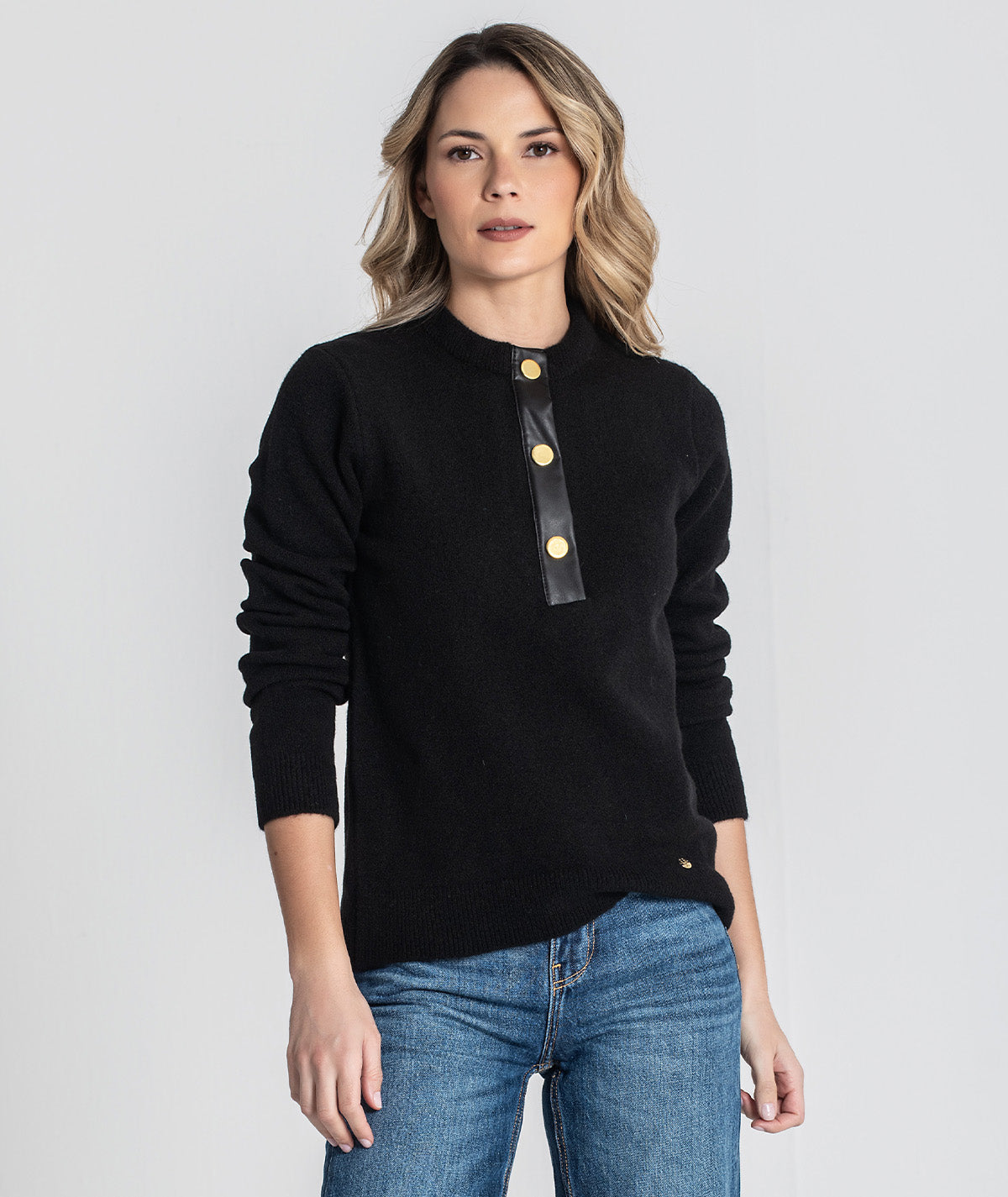 Camisola com aplicação e molas 3444