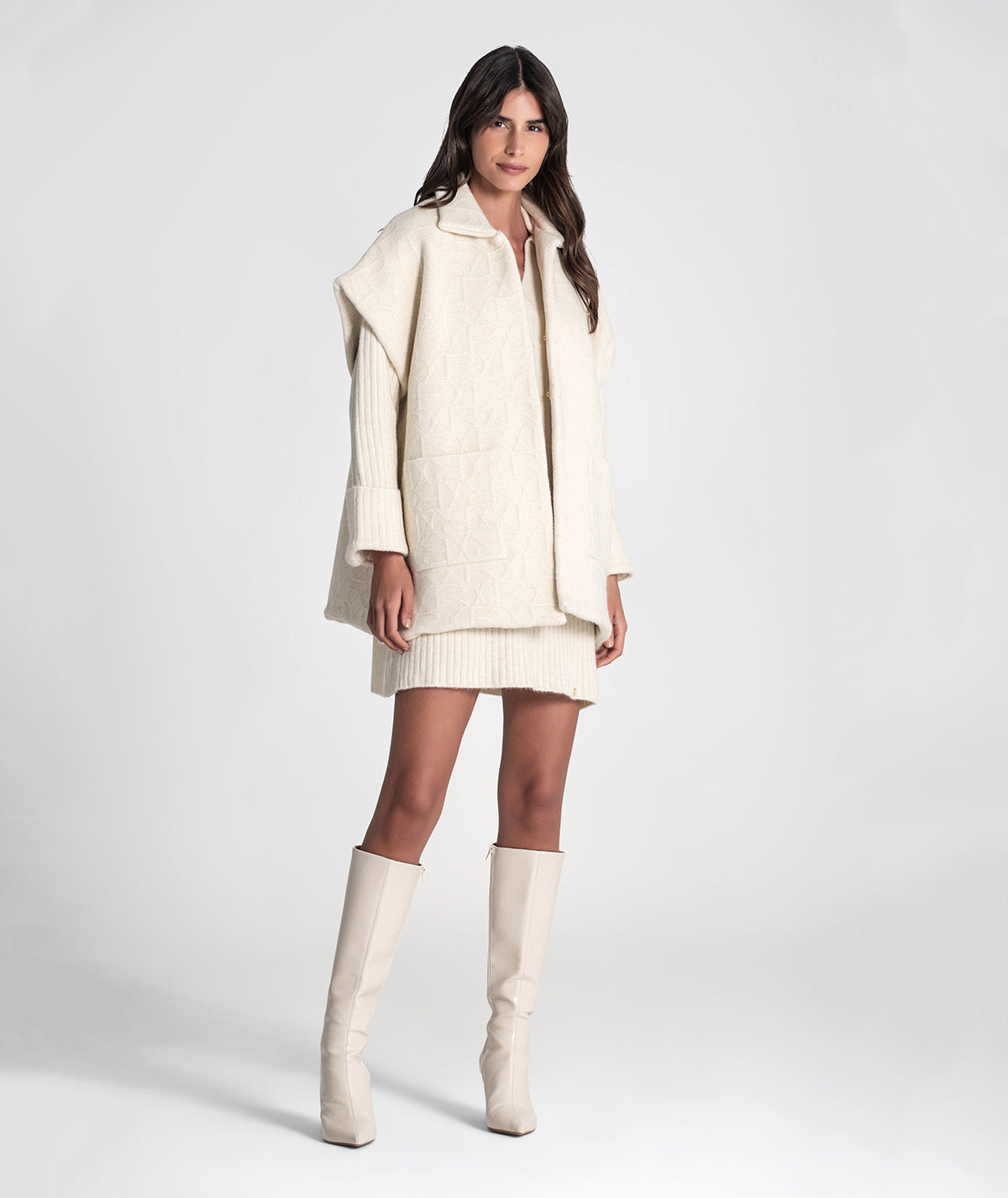 Colete oversize com relevos 3450