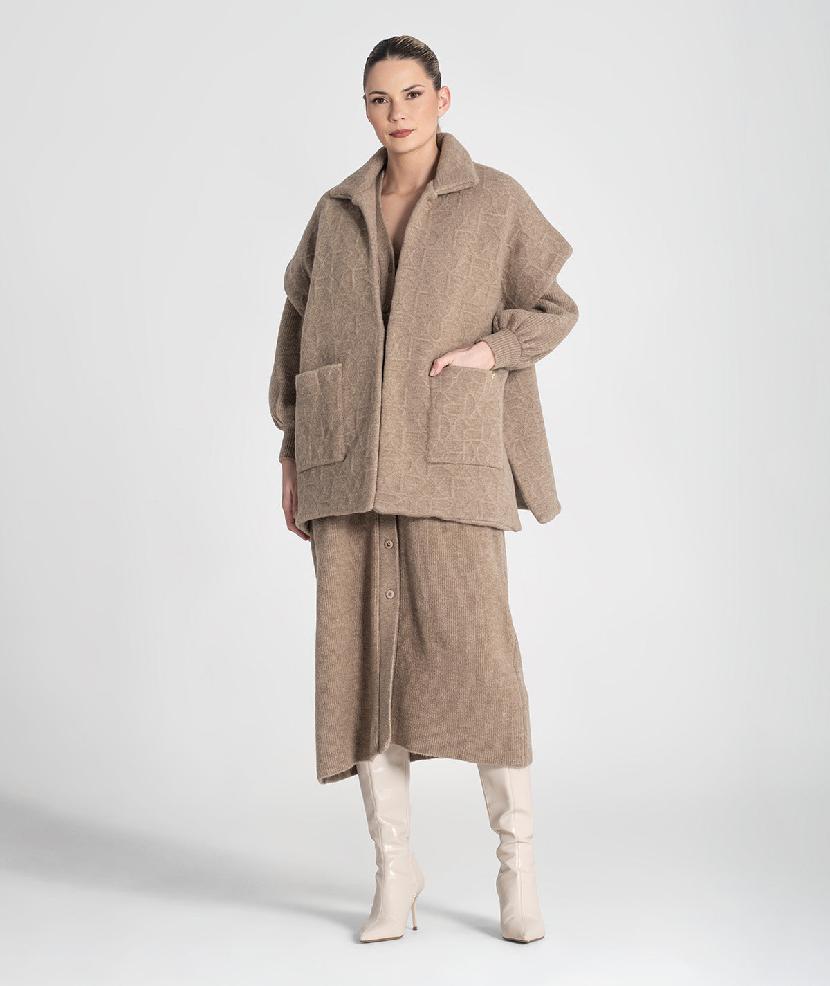 Colete oversize com relevos 3450