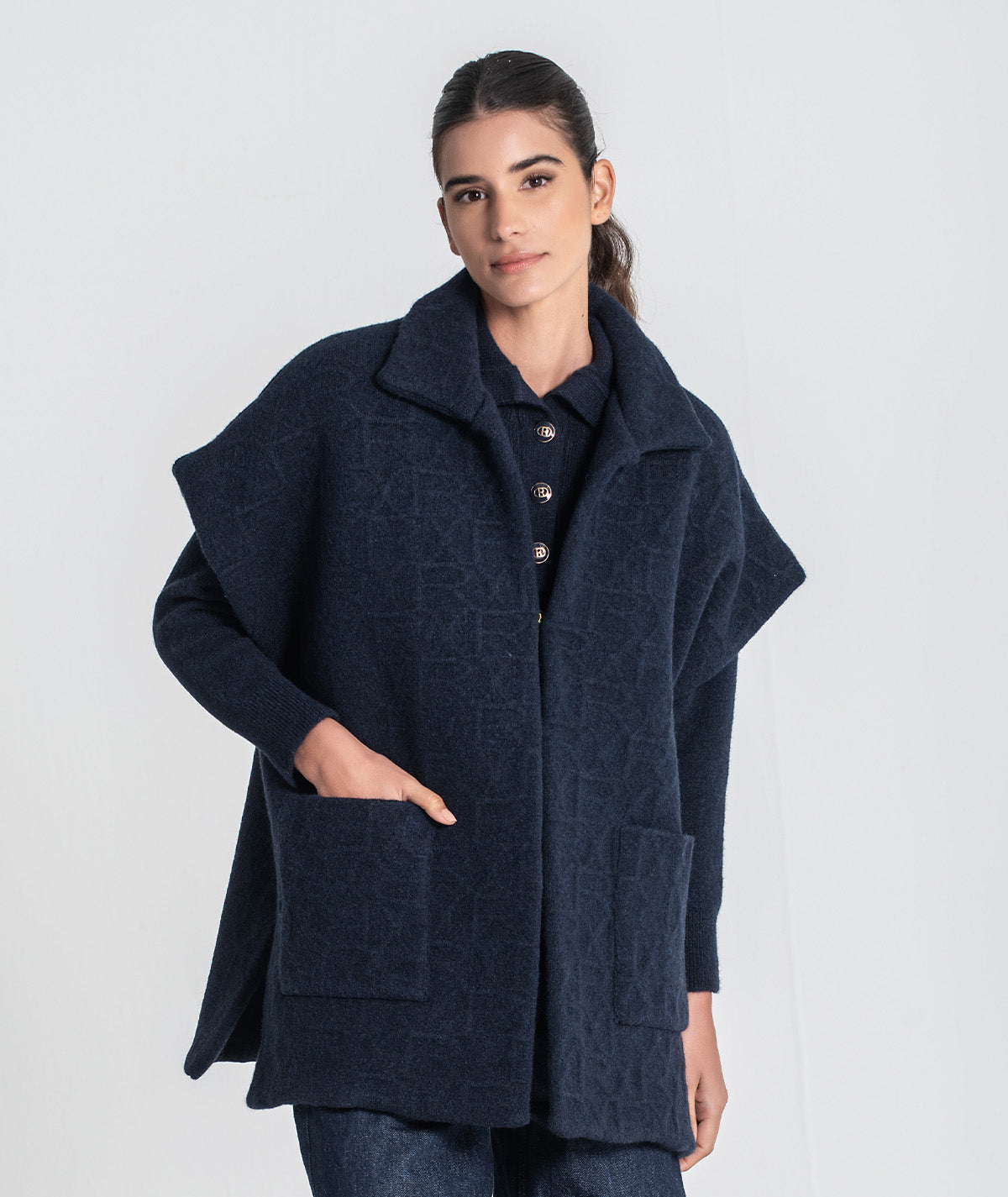 Colete oversize com relevos 3450
