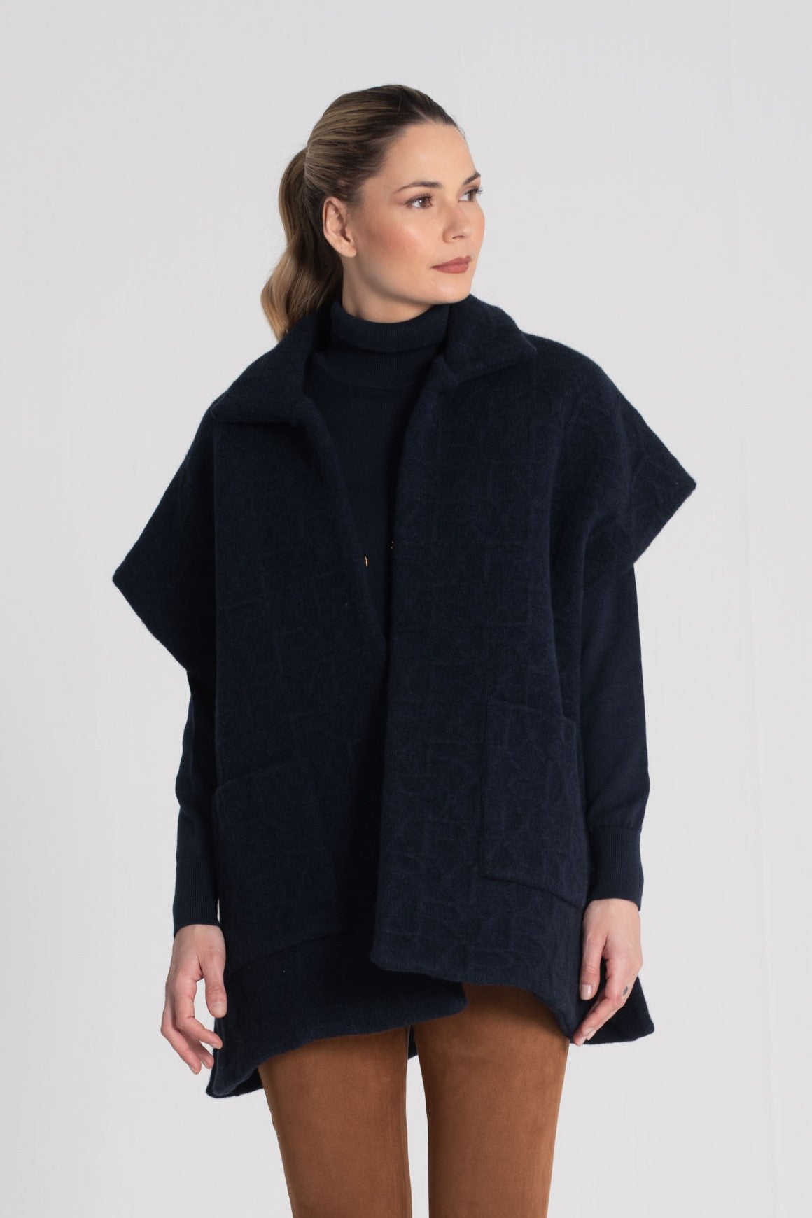 Colete oversize com relevos 3450