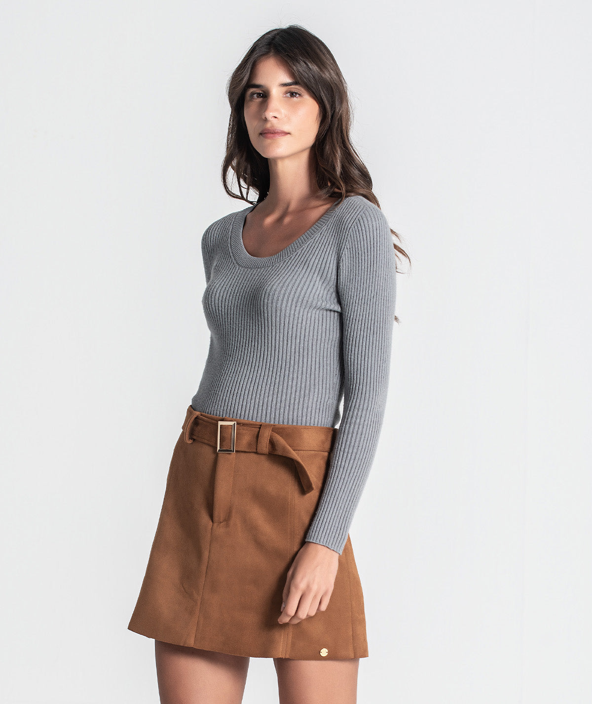 Camisola canelada com chapa r 3451