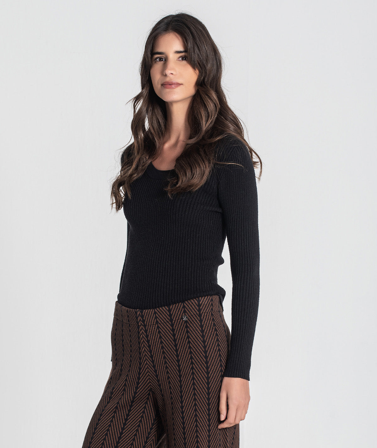 Camisola canelada com chapa r 3451