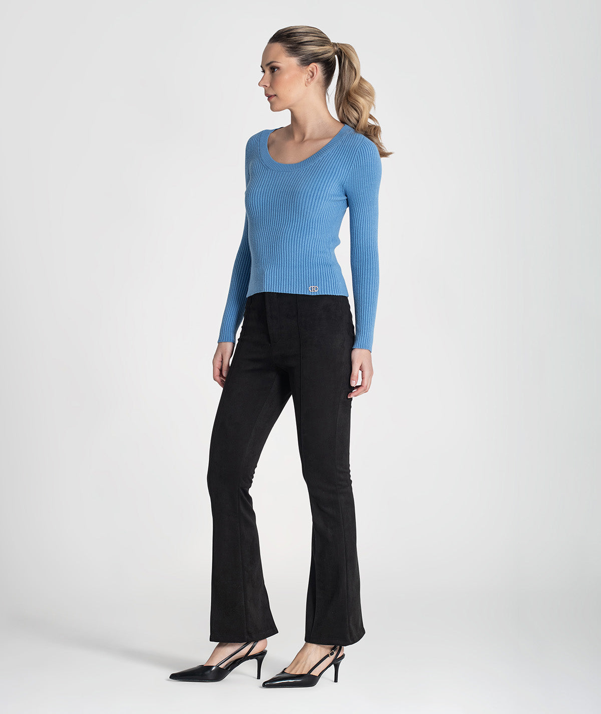 Camisola canelada com chapa r 3451