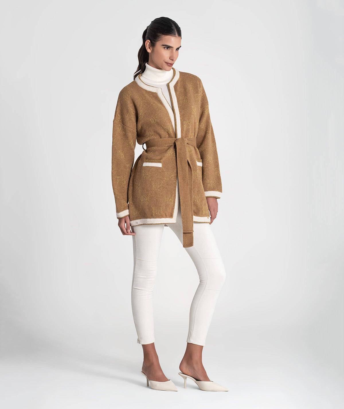 Casaco jacquard rr com brilho 3455