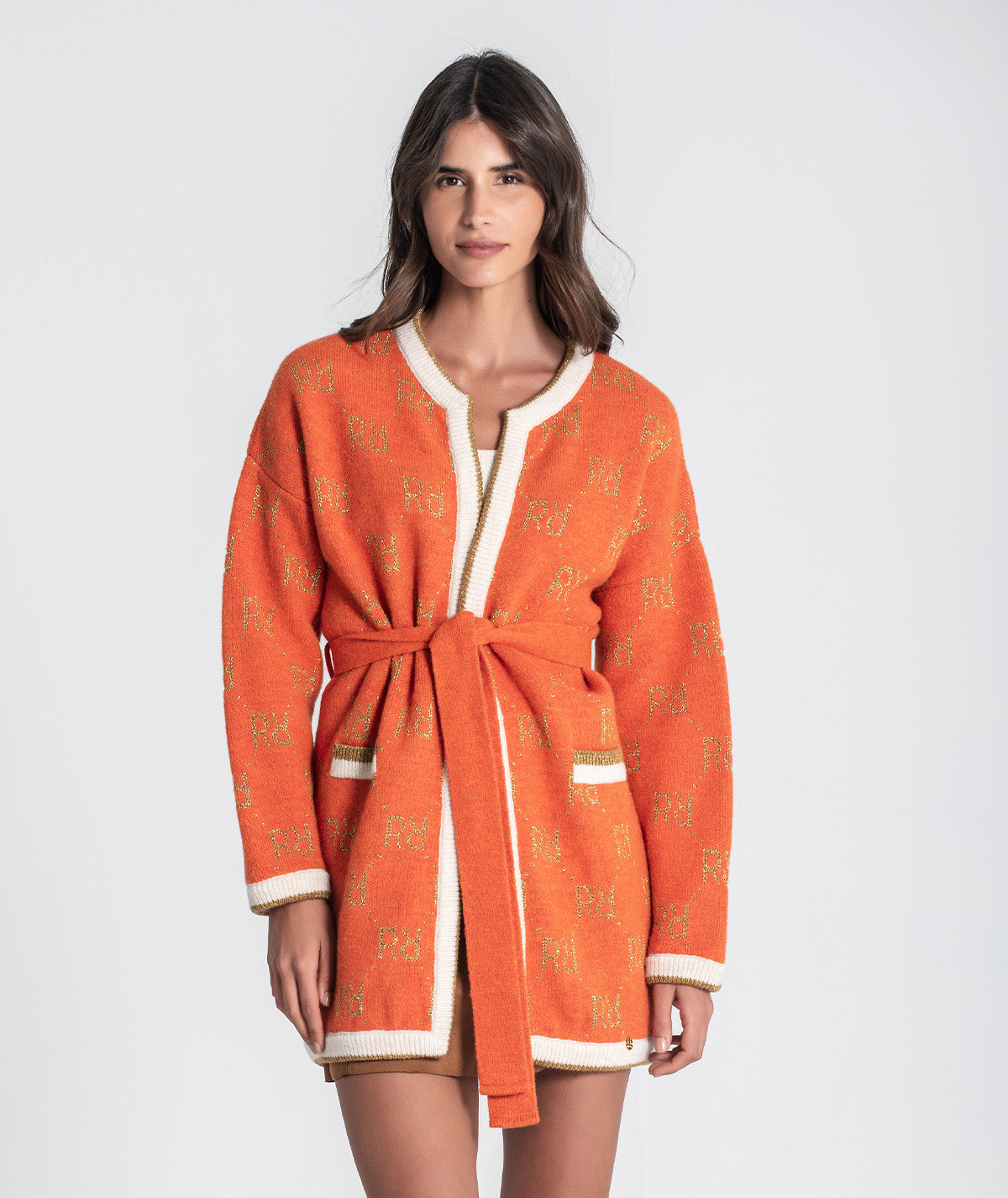 Casaco jacquard rr com brilho 3455