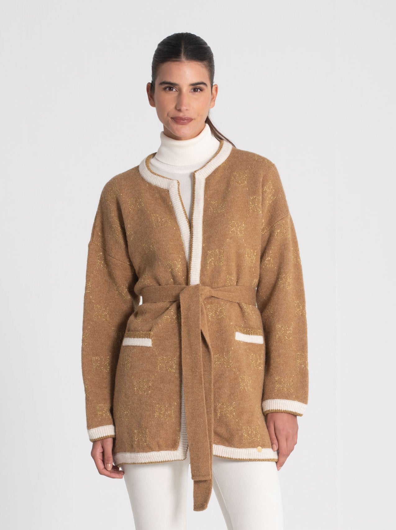 Casaco jacquard rr com brilho 3455