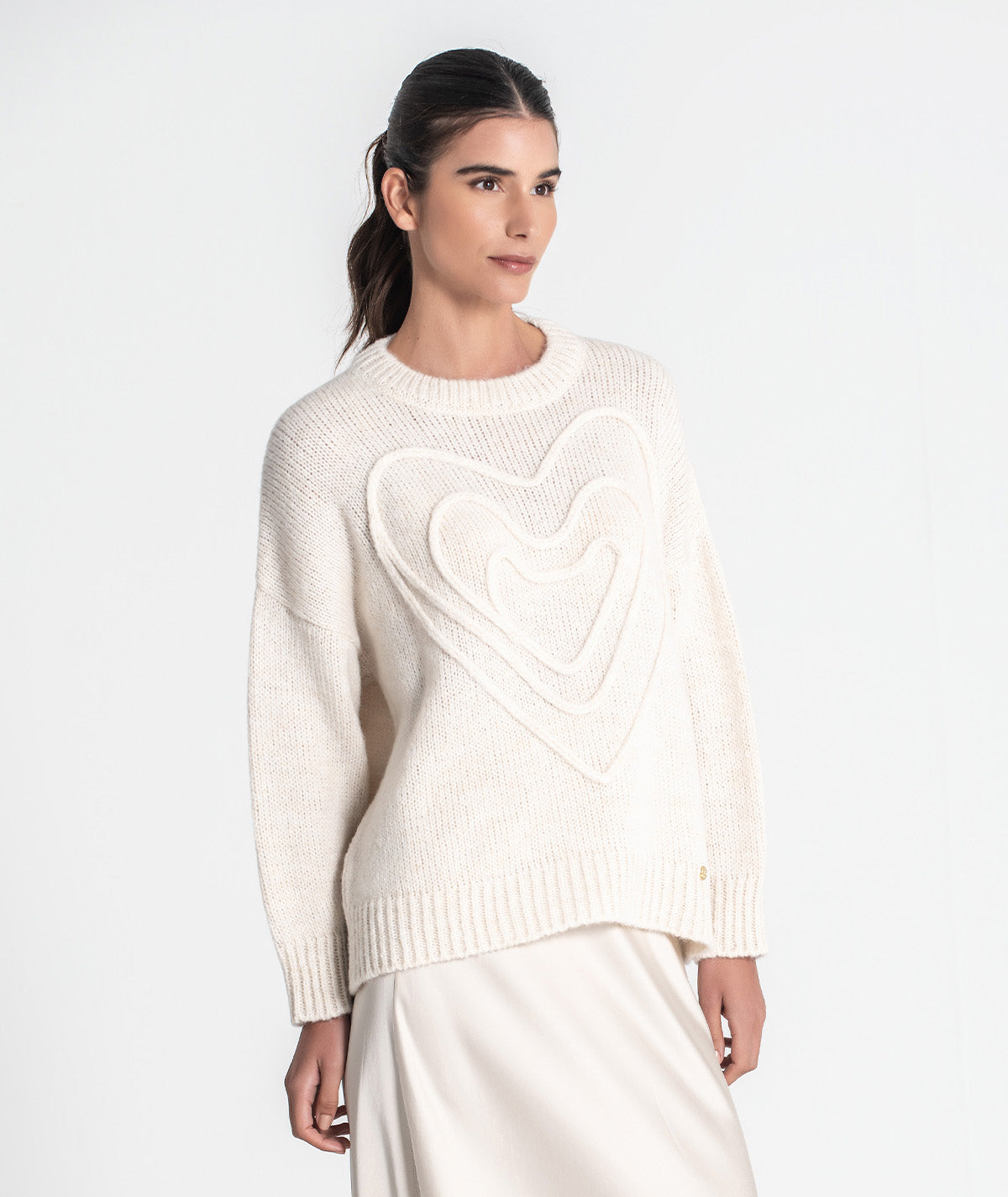 Camisola bordado coração 3463
