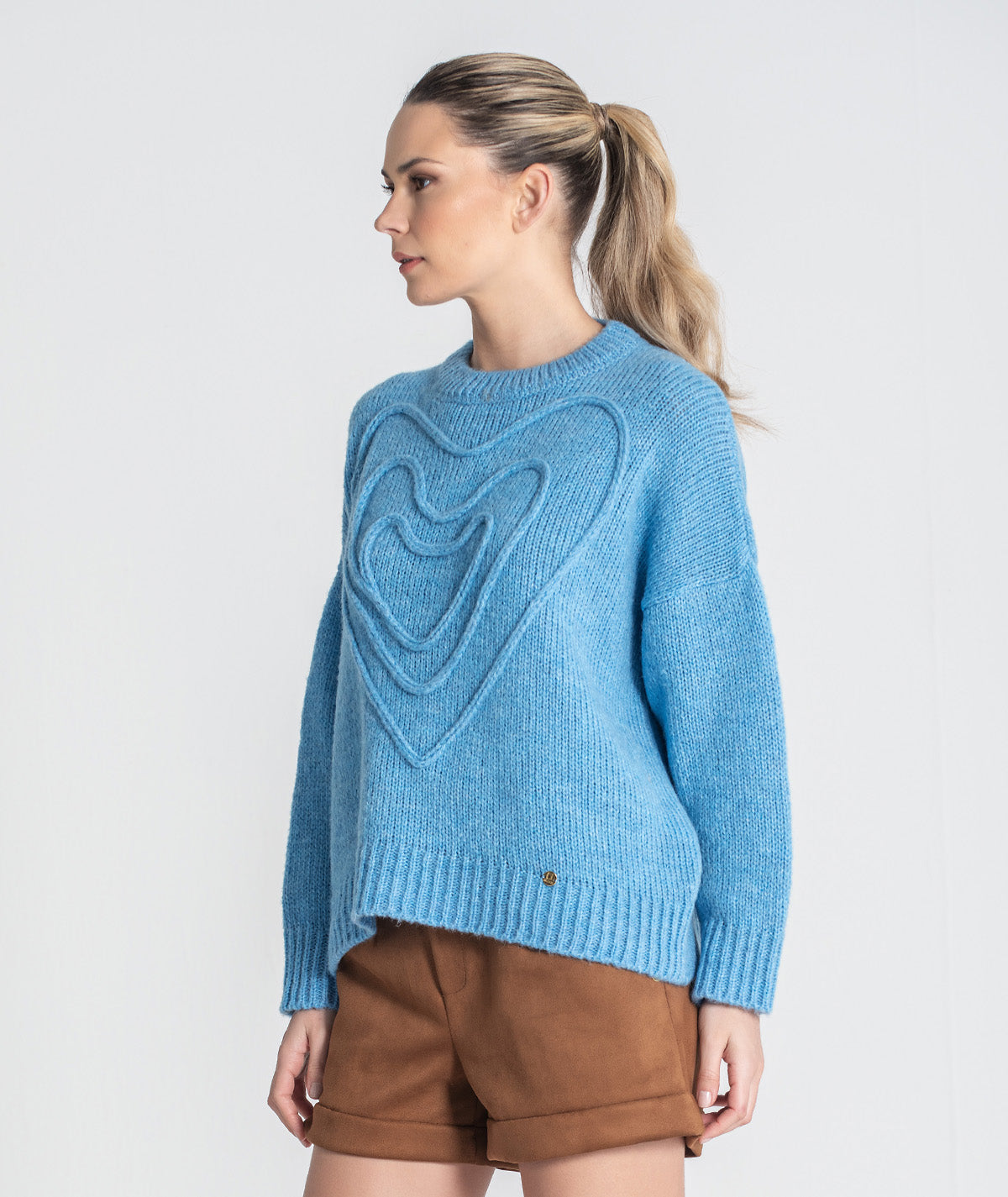 Camisola bordado coração 3463