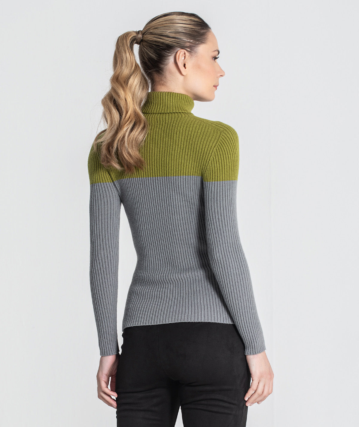 Camisola gola alta bicolor 3465