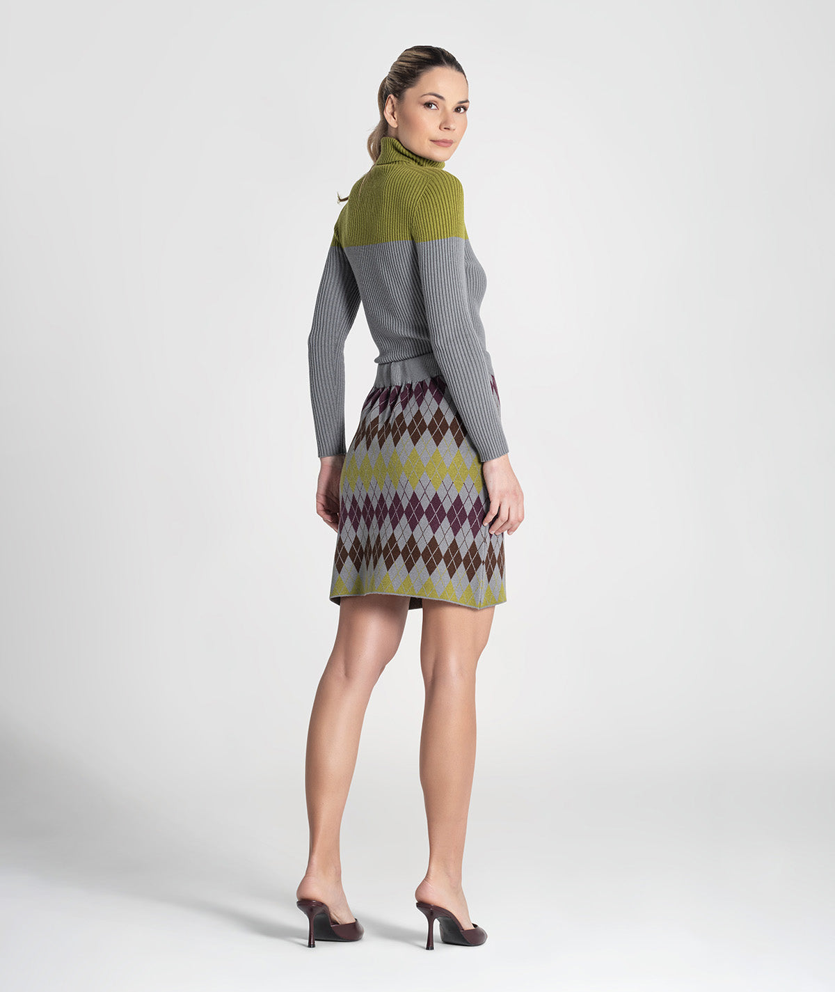 Camisola gola alta bicolor 3465