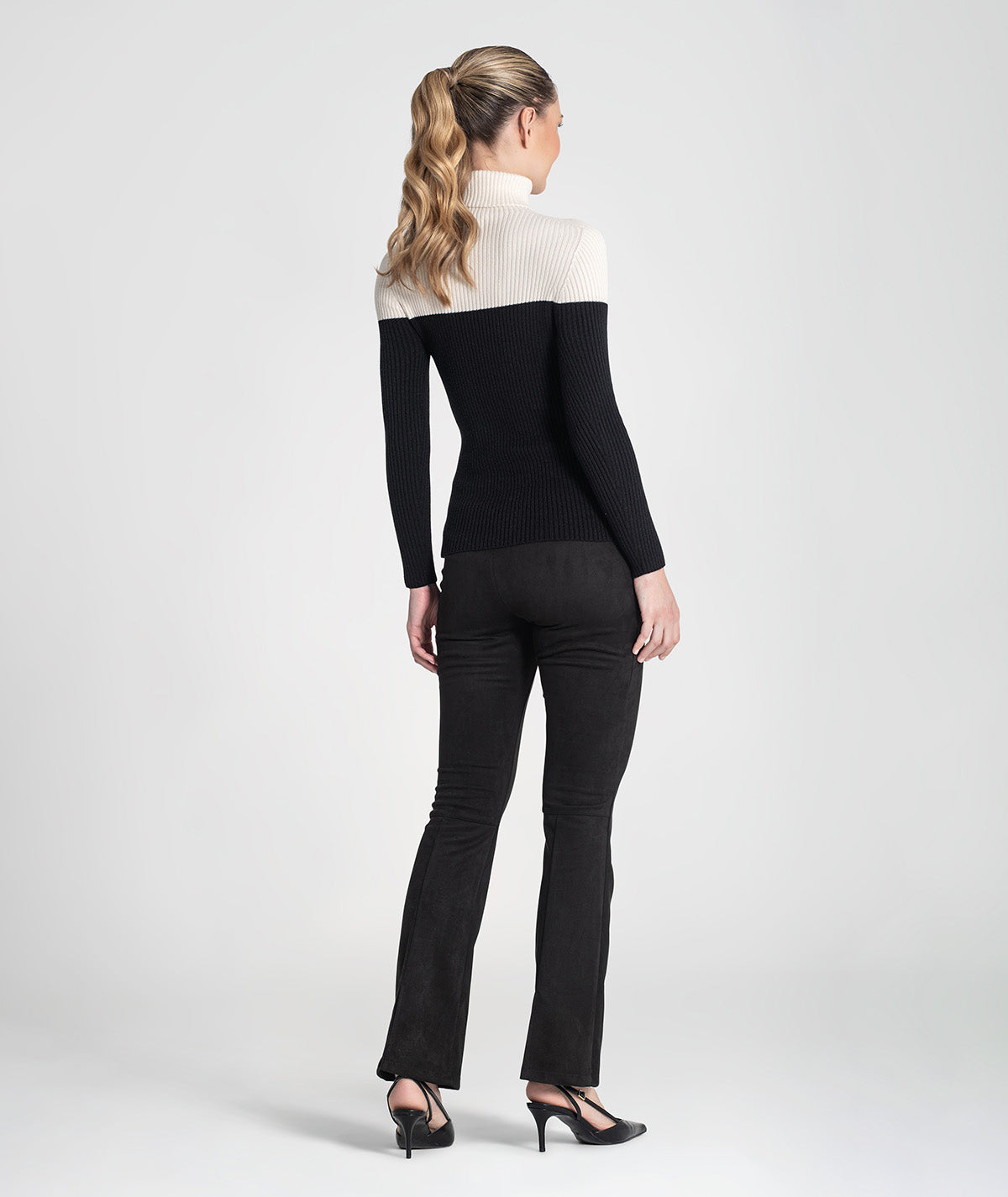 Camisola gola alta bicolor 3465