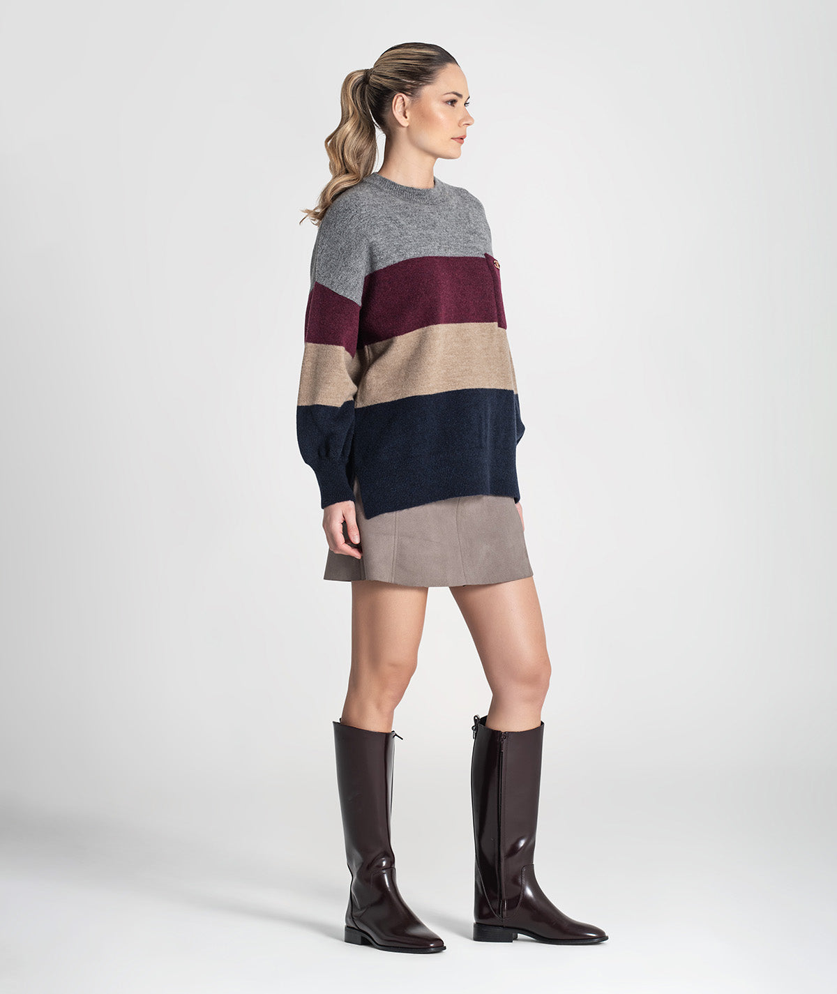 Camisola riscas com bolso 3469