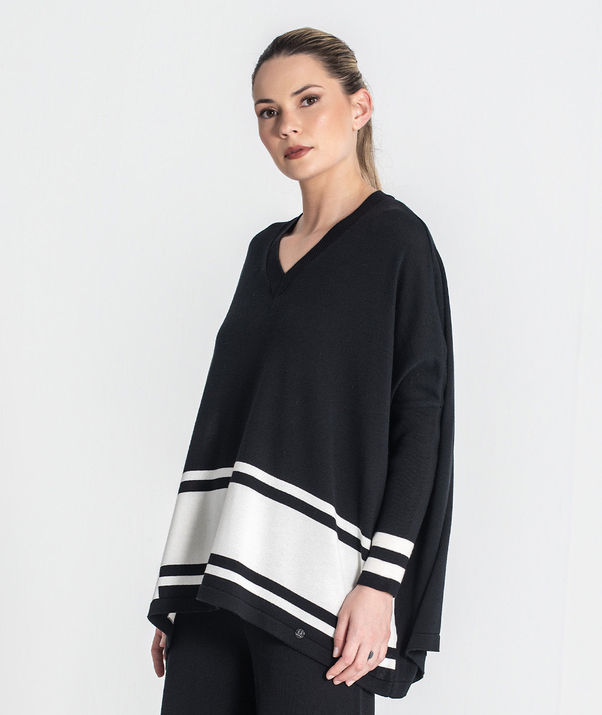 Camisola oversize riscas 3473