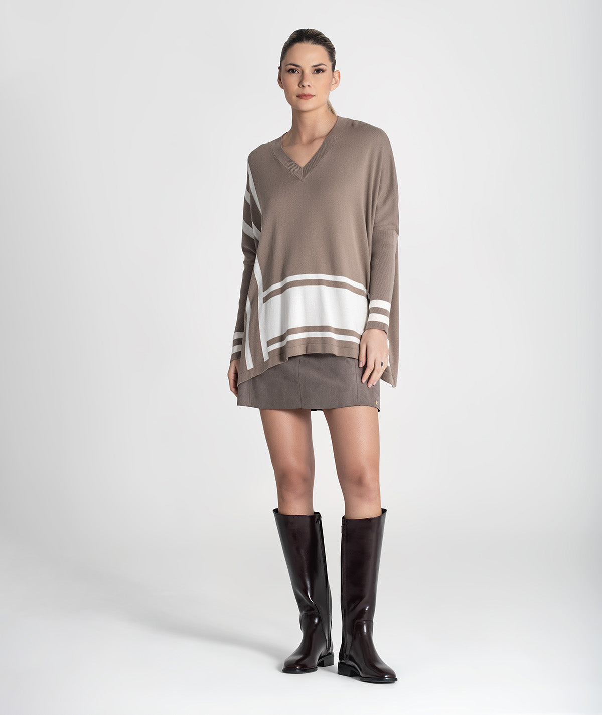 Camisola oversize riscas 3473