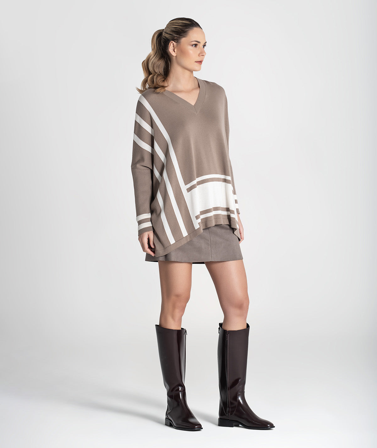 Camisola oversize riscas 3473
