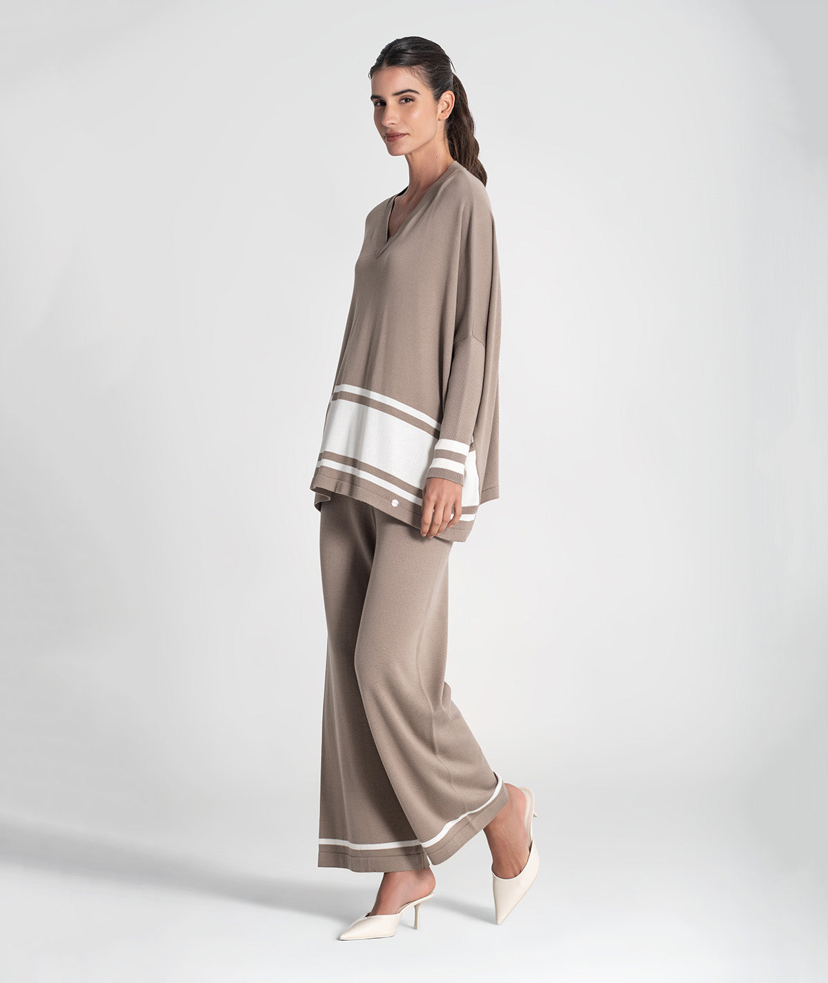 Camisola oversize riscas 3473