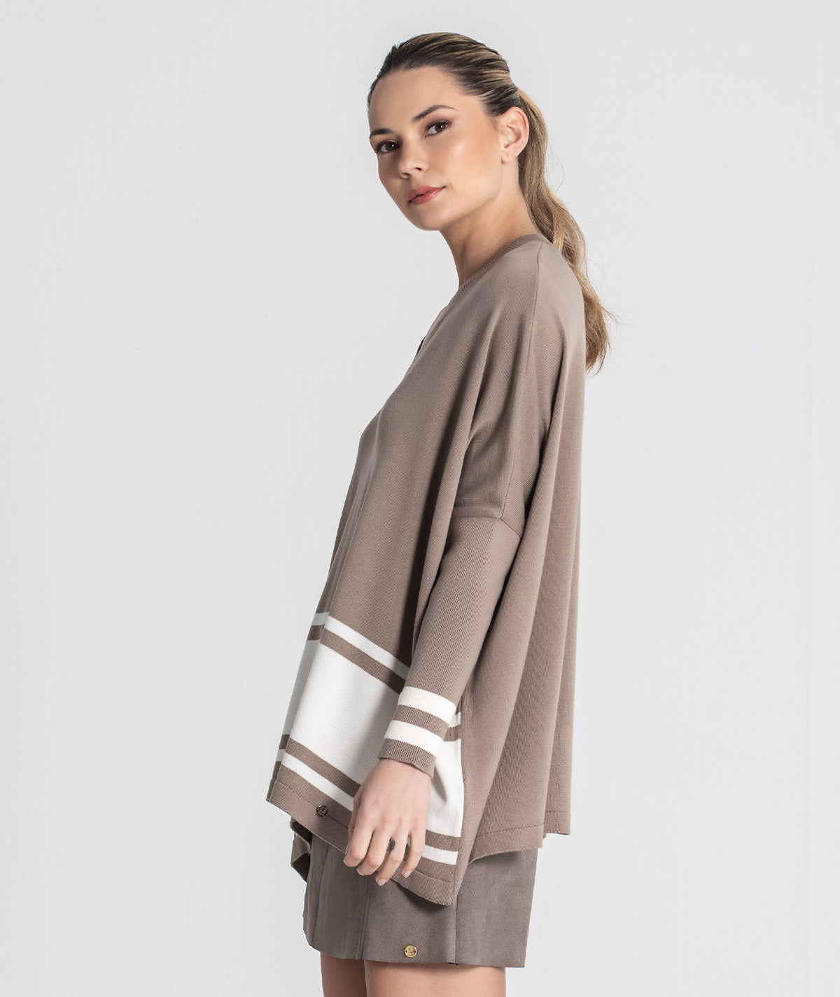 Camisola oversize riscas 3473