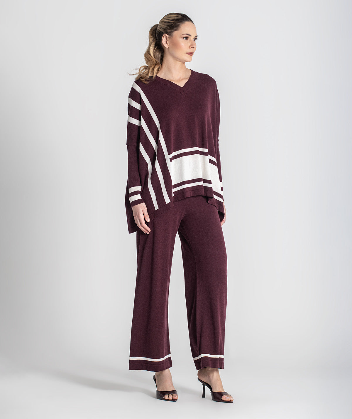 Camisola oversize riscas 3473
