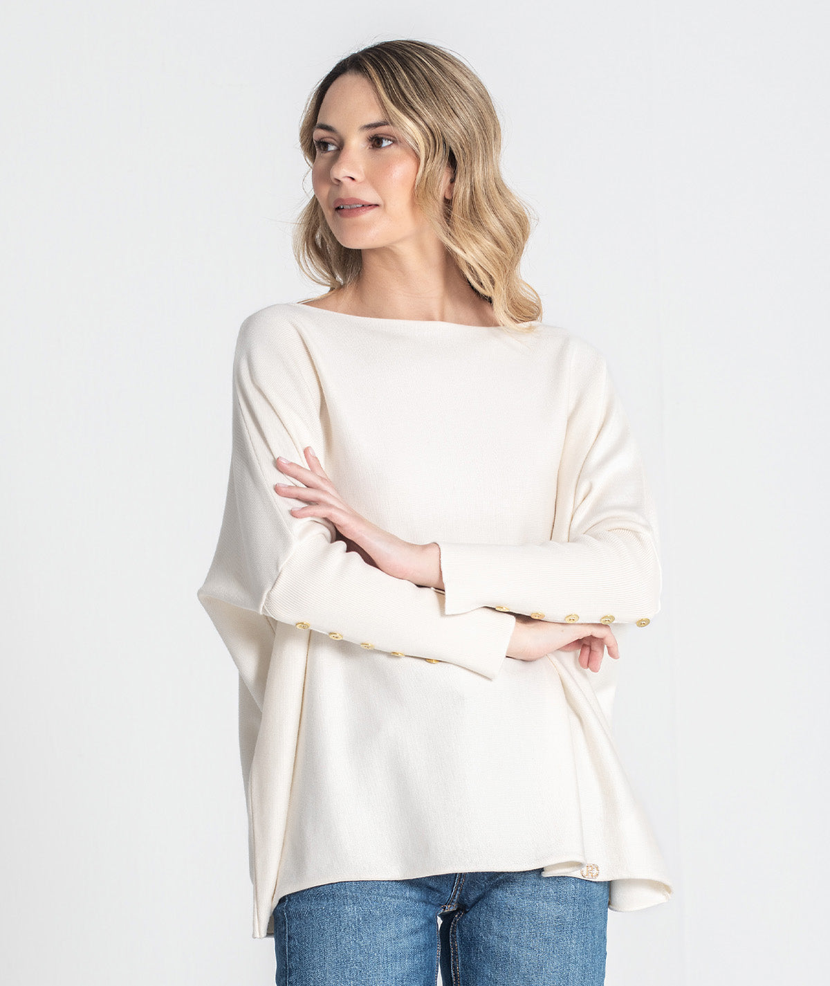 Camisola oversize com botões 3475