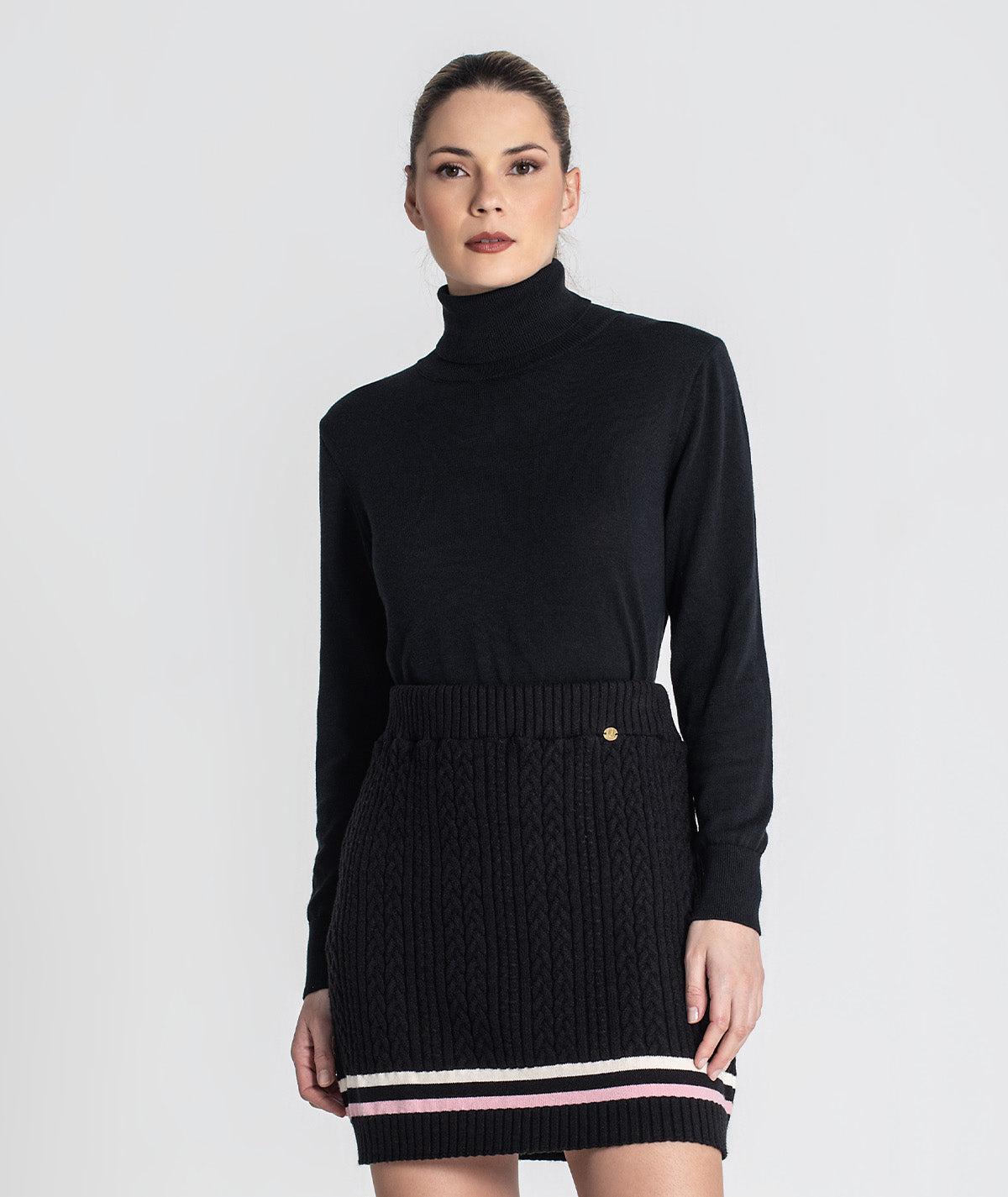 Camisola básica de gola alta 3480