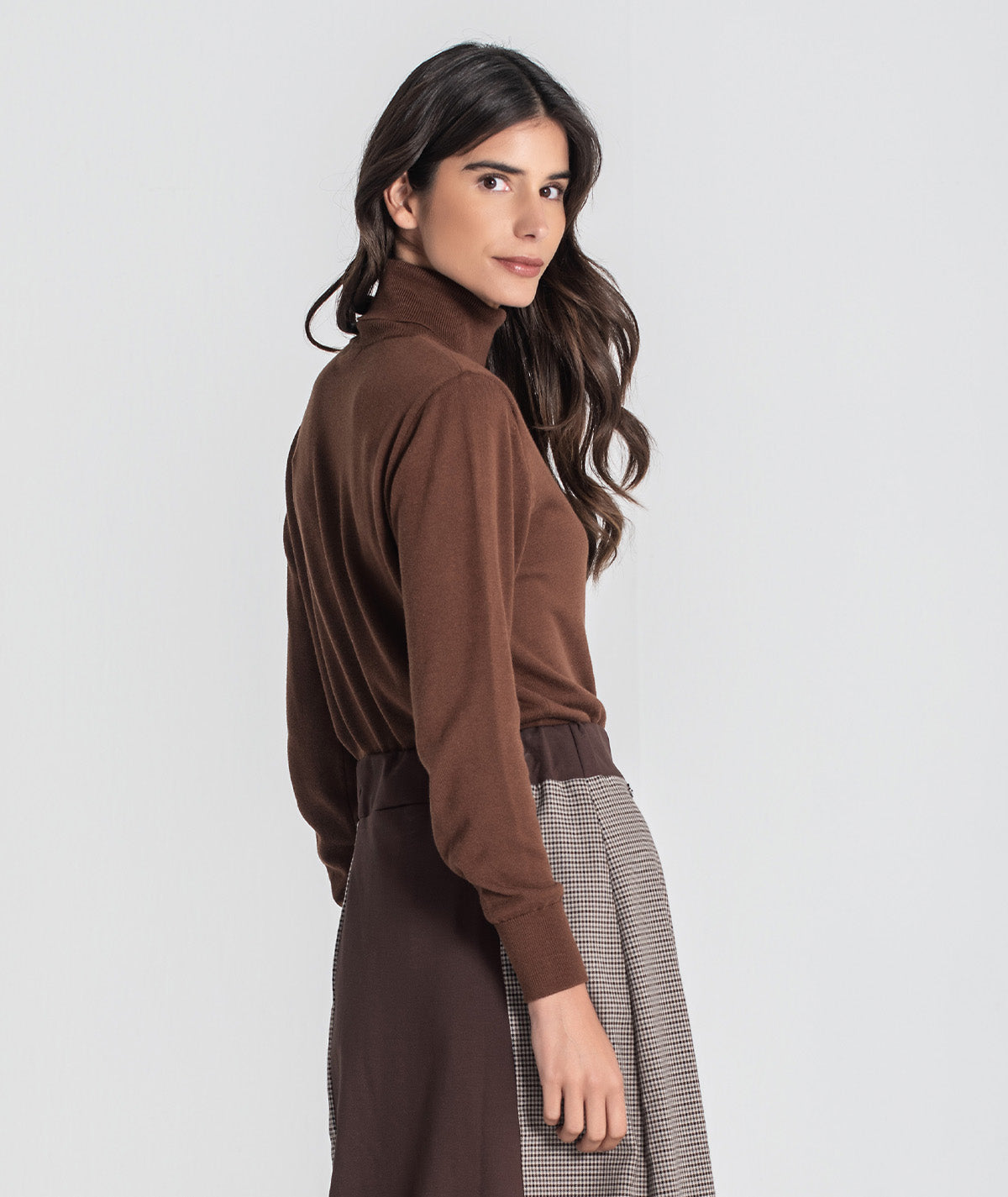 Camisola básica de gola alta 3480