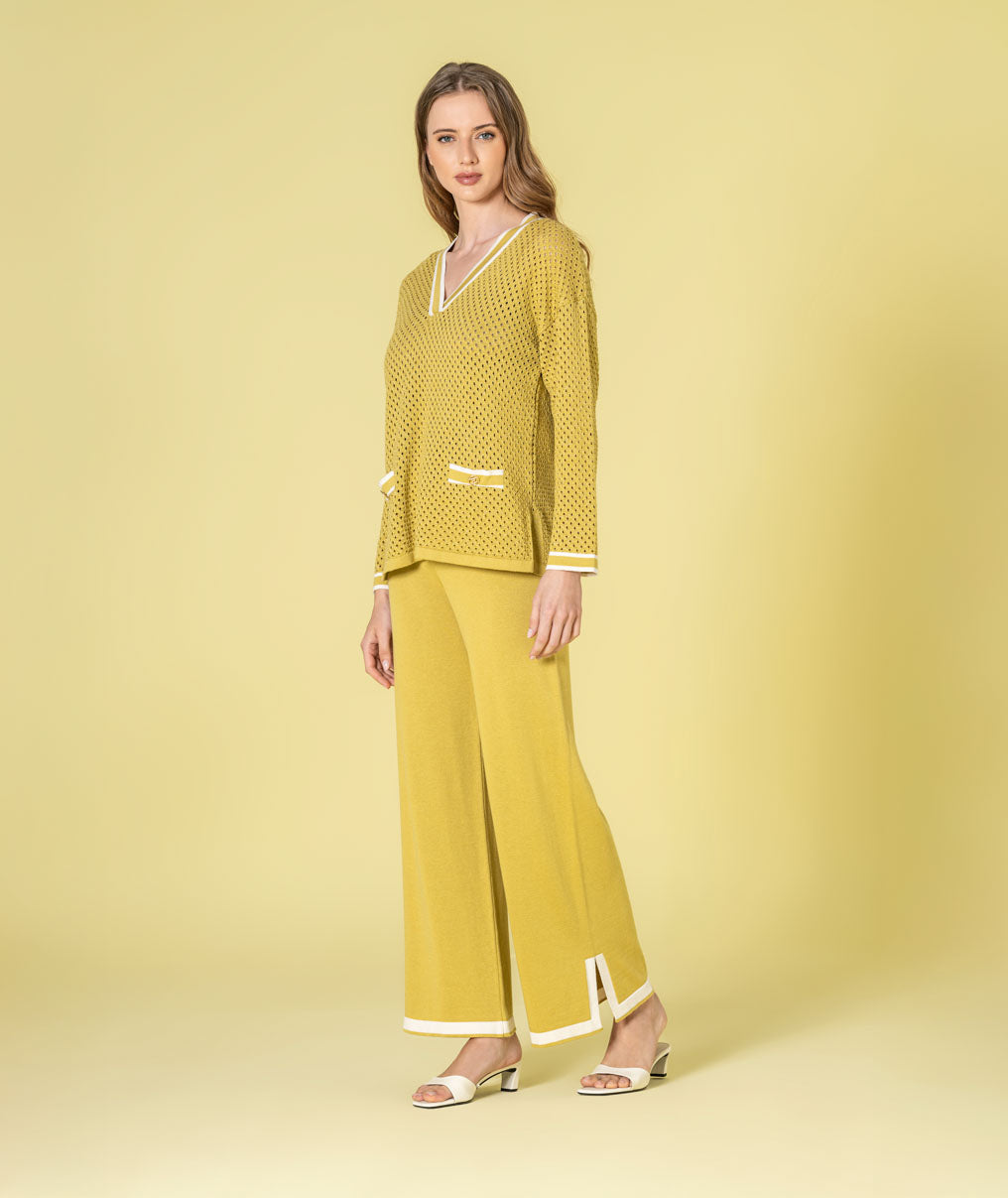 Camisola perfurada com brilho 3487