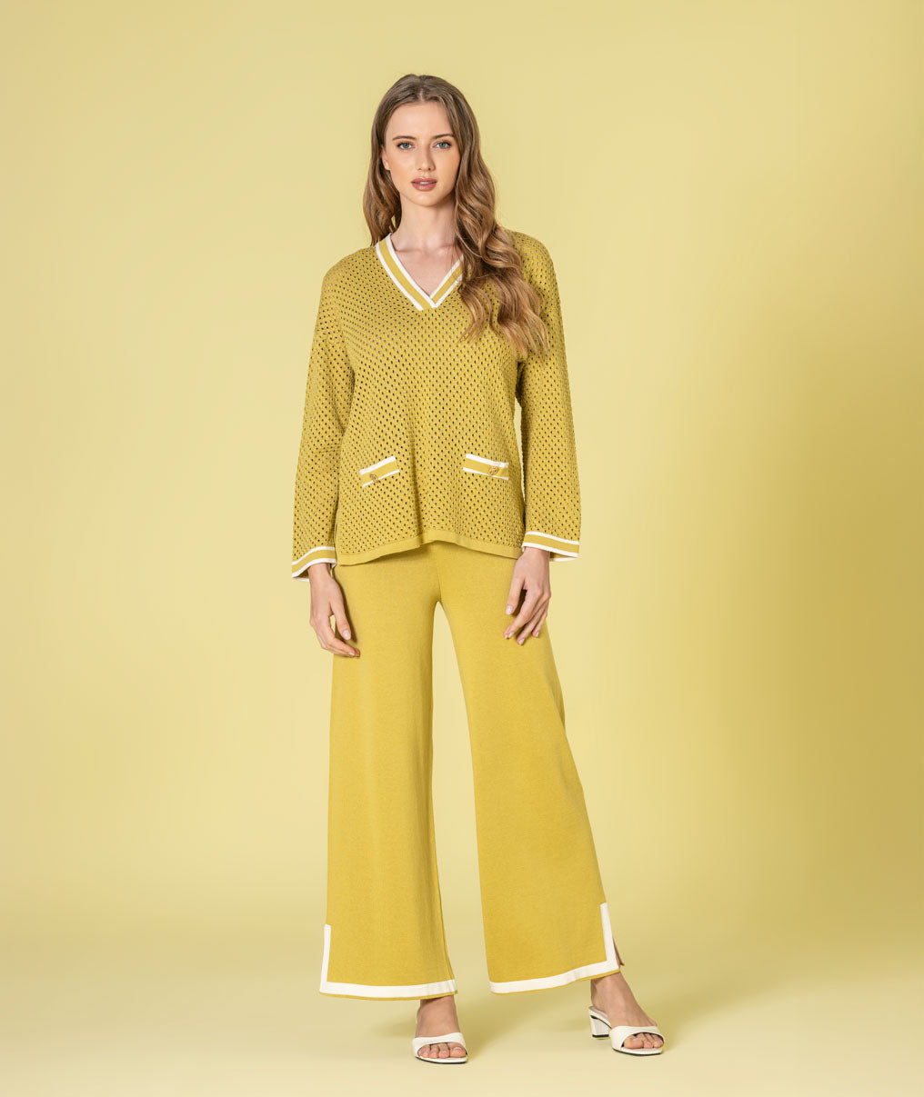 Camisola perfurada com brilho 3487