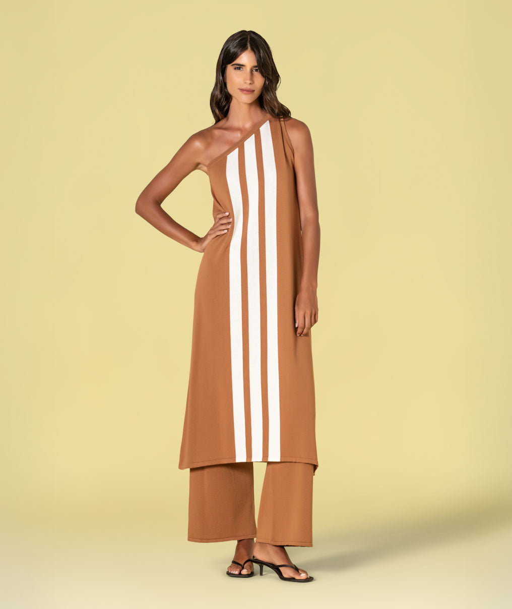 Vestido comprido riscas 3488