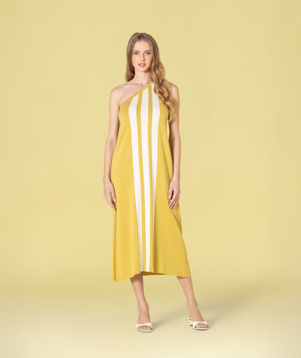 Vestido comprido riscas 3488