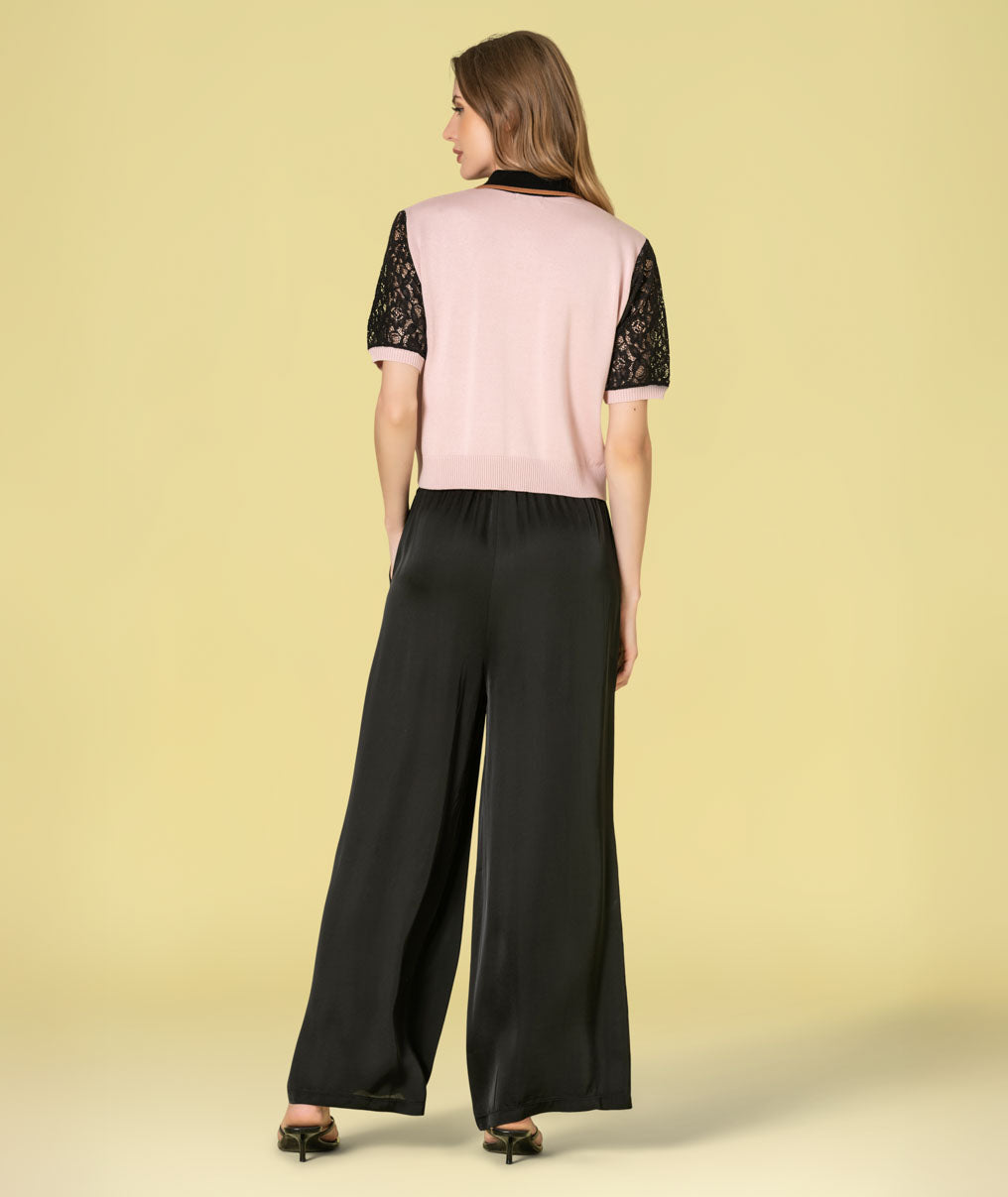 Camisola com mangas em renda 3495