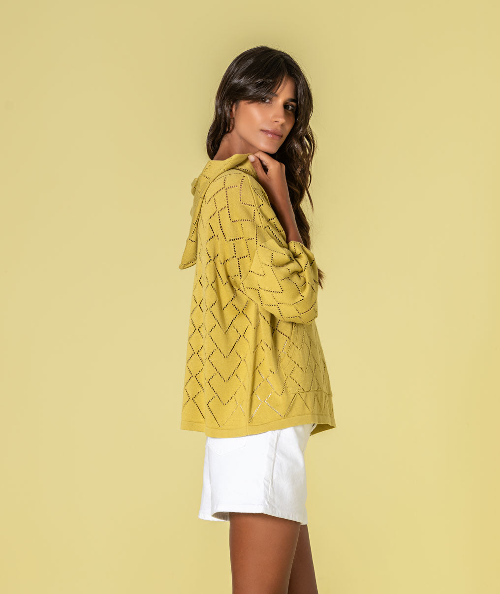 Camisola com corações perfurados 3500