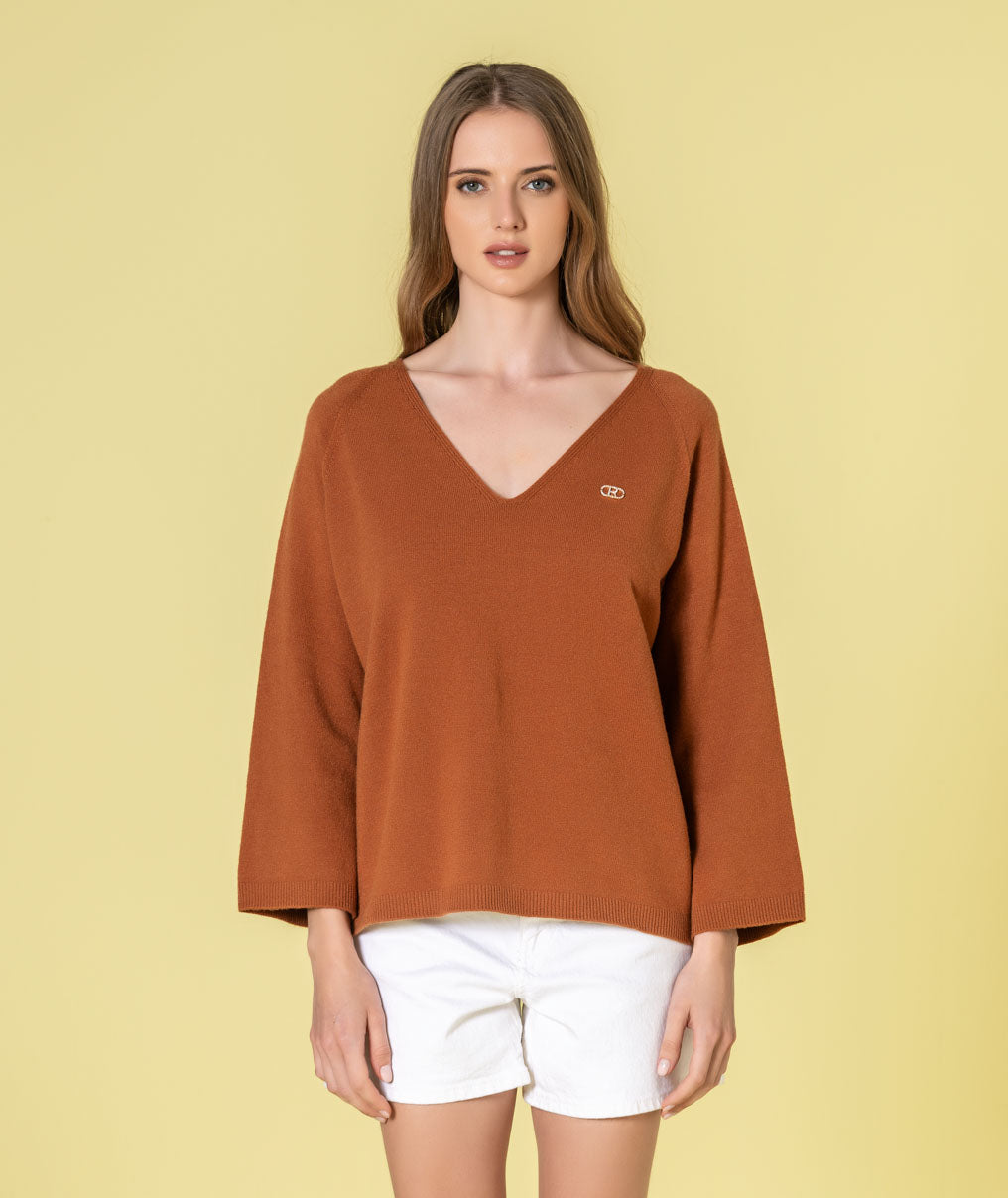 Camisola decote em v 3502
