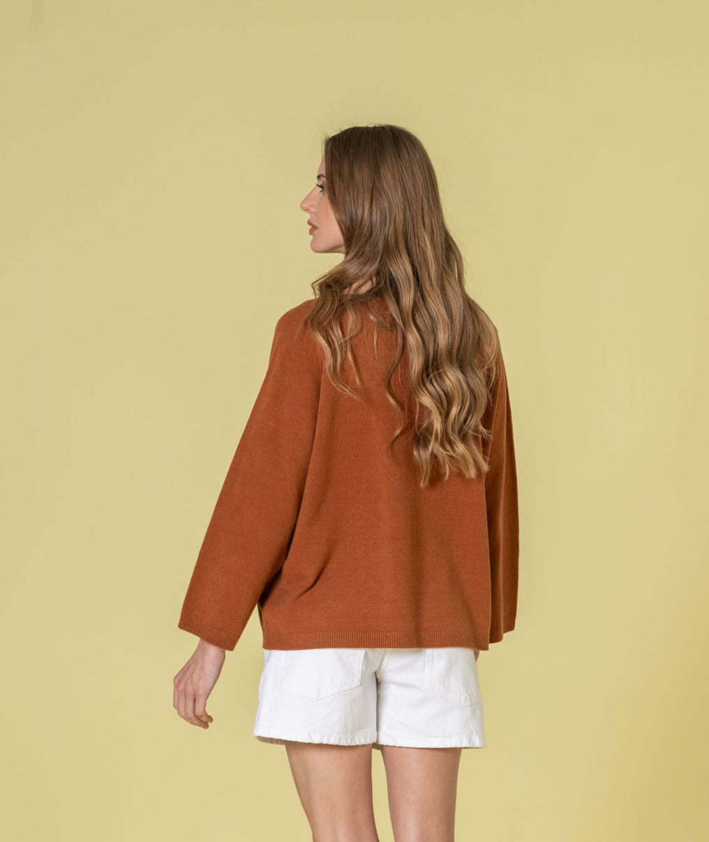 Camisola decote em v 3502